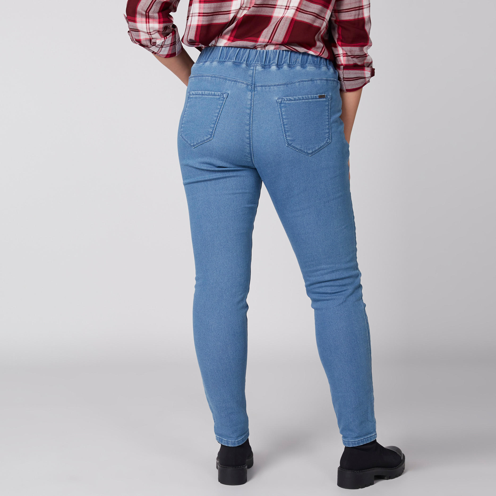بنطلون جيقنز مقاس كبير بخصر مطاطي وجيب-women-clothing-bottoms-leggings-image-4