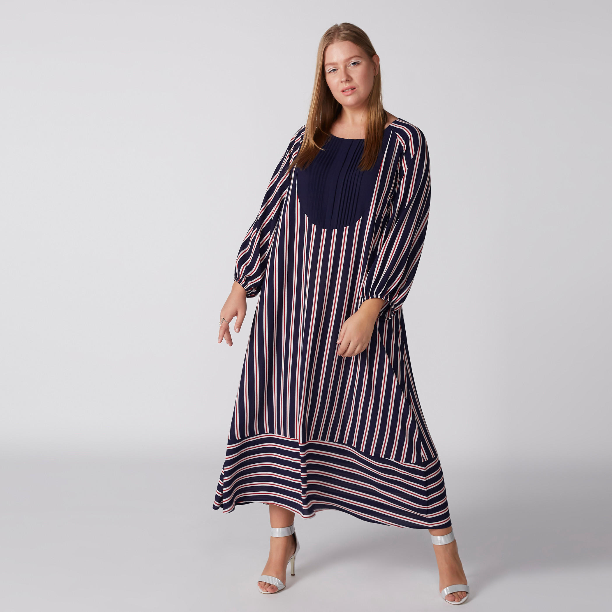 فستان ماكسي مقلم بأكمام طويلة-women-clothing-dresses-image-2
