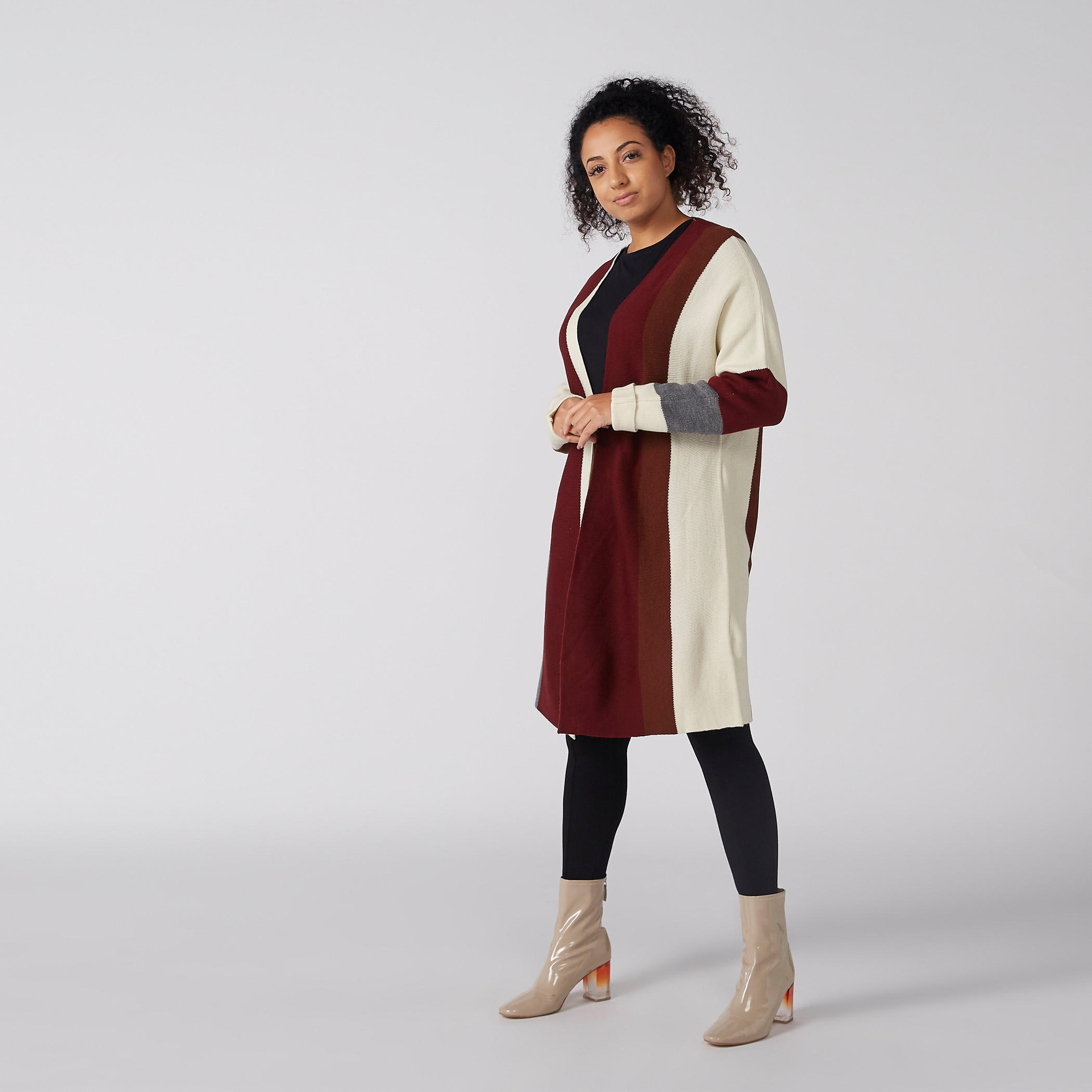سترة طويلة مقلّمة بأكمام طويلة-women-winterwear-cardigansandjumpers-cardigans-image-3
