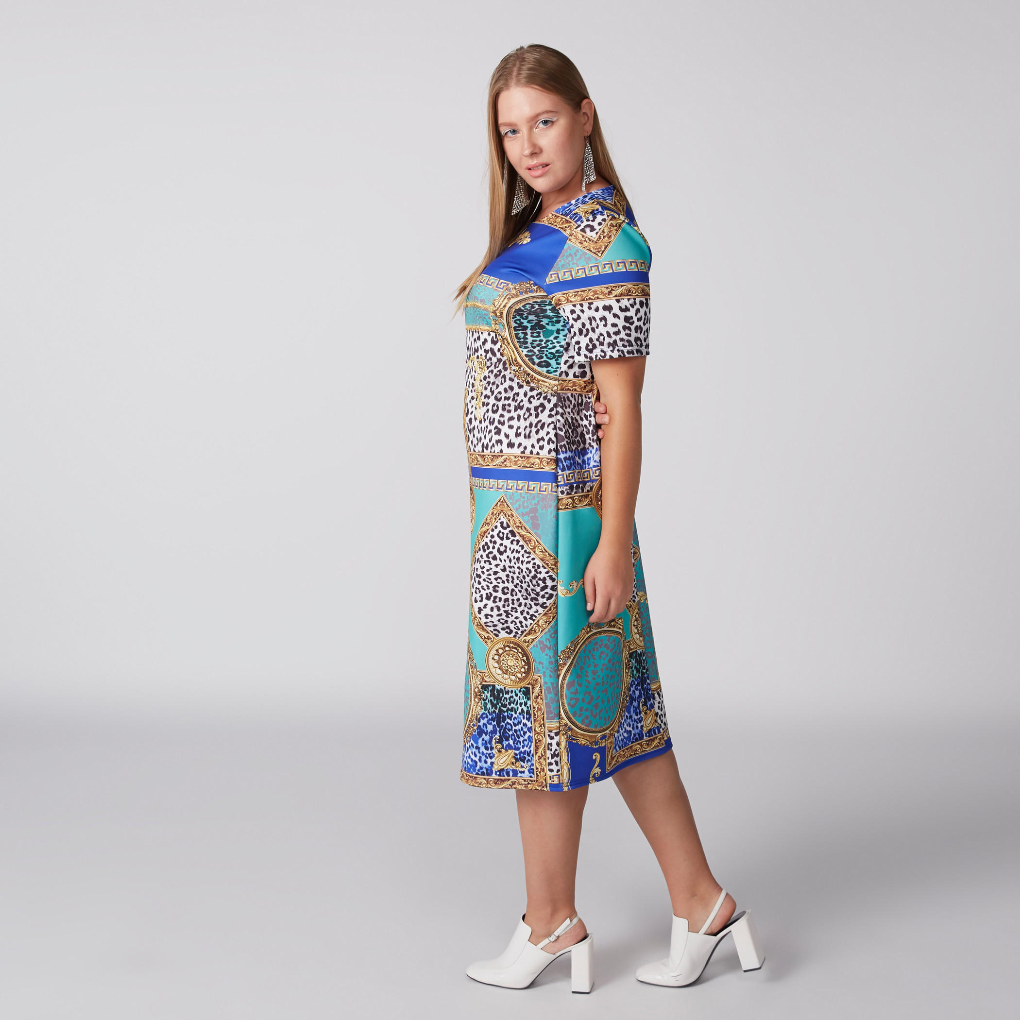قميص بطبعات وأكمام قصيرة-women-clothing-dresses-image-4