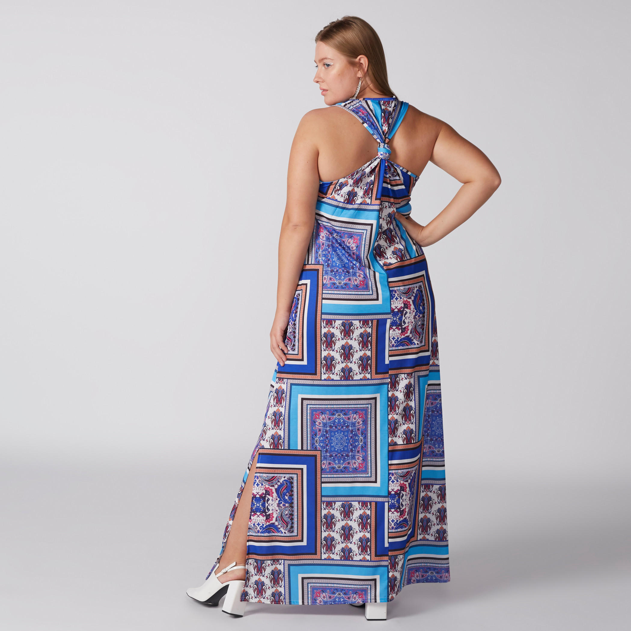 فستان ماكسي دون أكمام إيه لاين بعقدة في الخلف-women-clothing-dresses-image-5