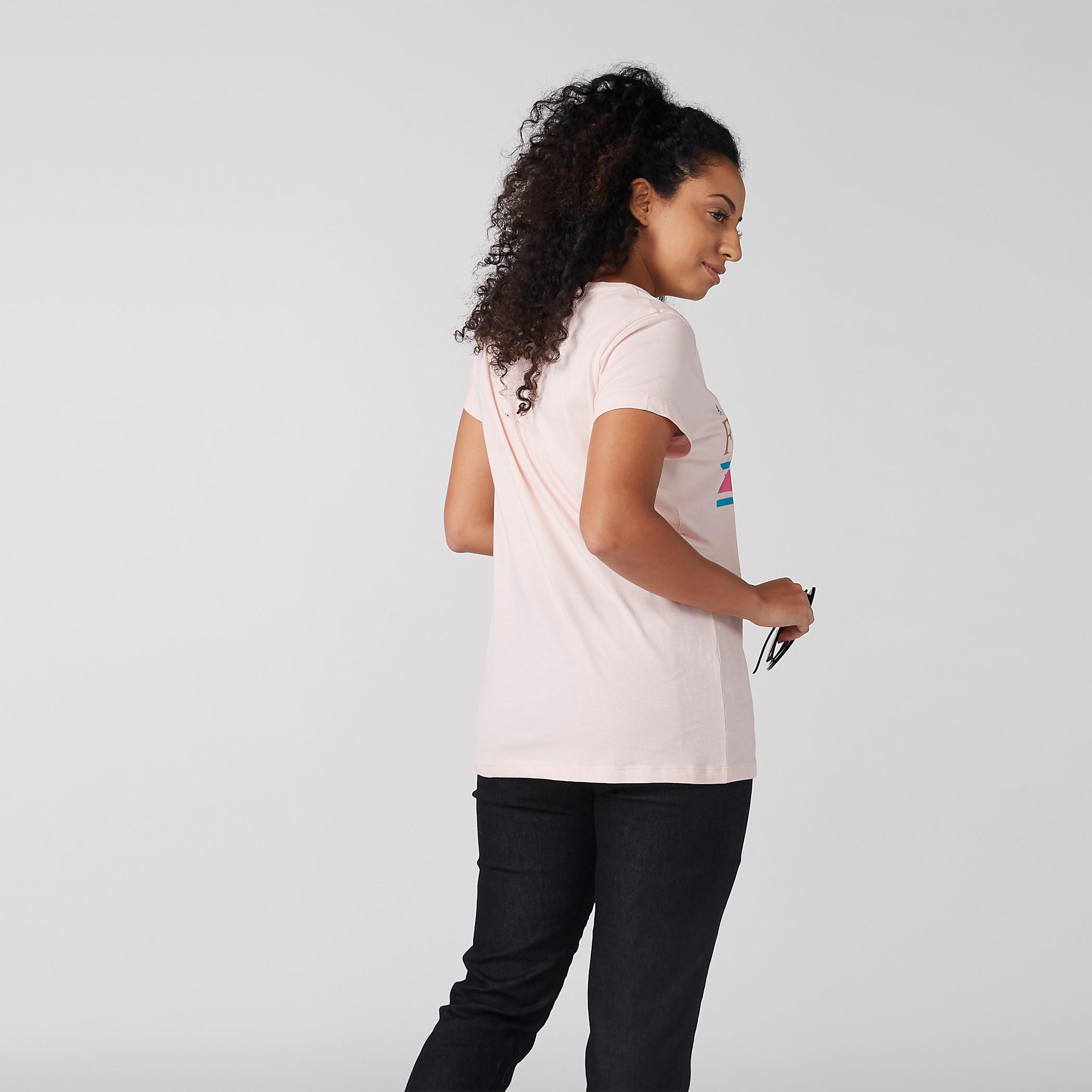 Printed T-Shirt with Round Neck and Short Sleeves-women-clothing-tshirts-image-3