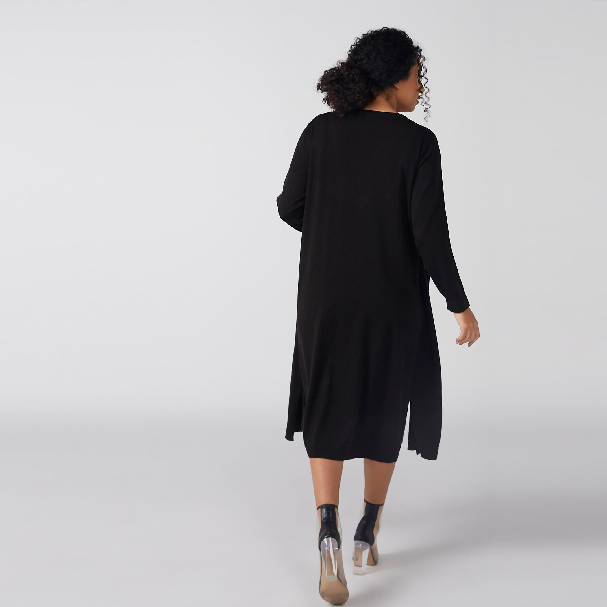 كارديغان بأكمام طويلة وفتحة جانبية-women-winterwear-cardigansandjumpers-cardigans-image-1