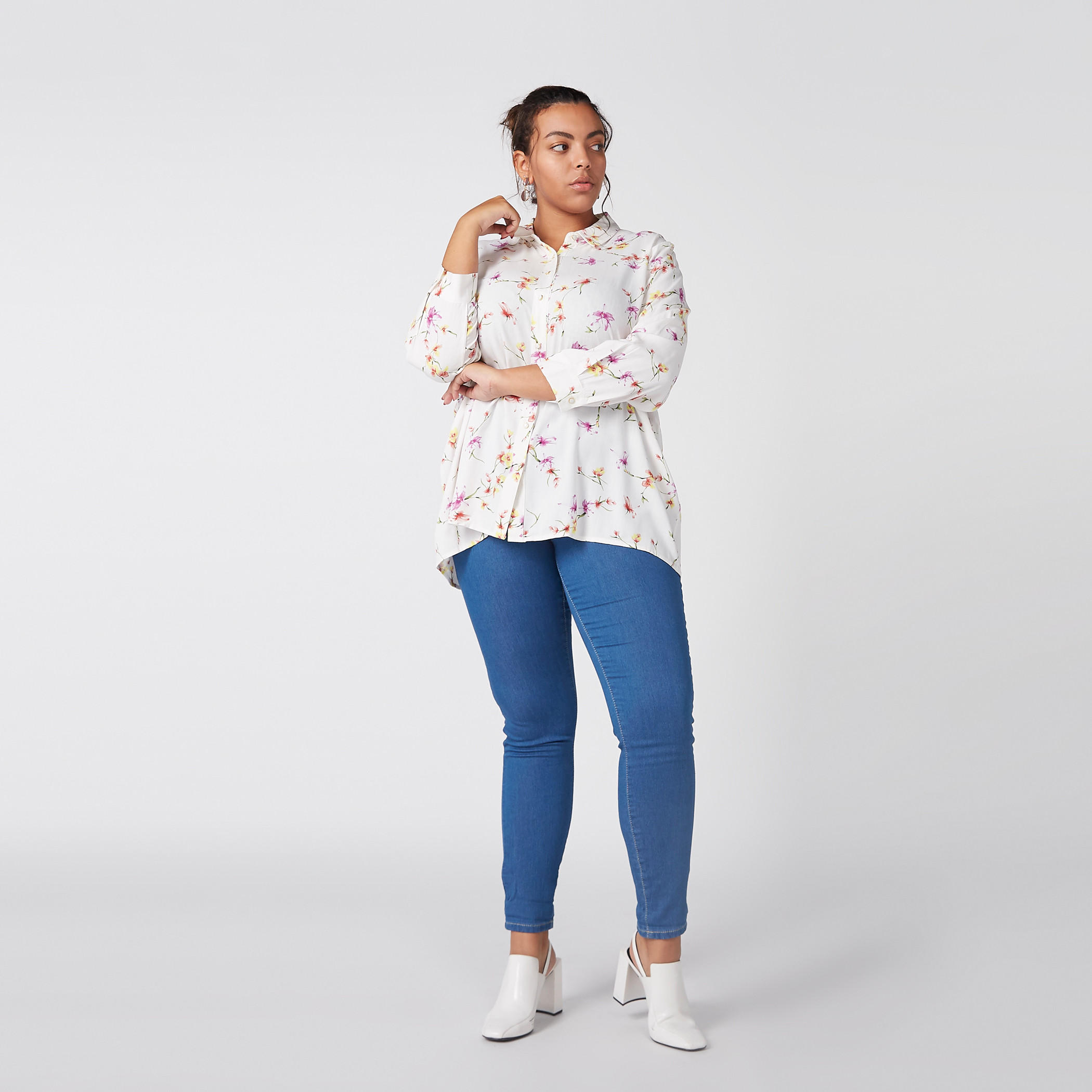 Printed Shirt with Long Sleeves and Complete Placket-women-clothing-shirtsandblouses-shirts-image-2