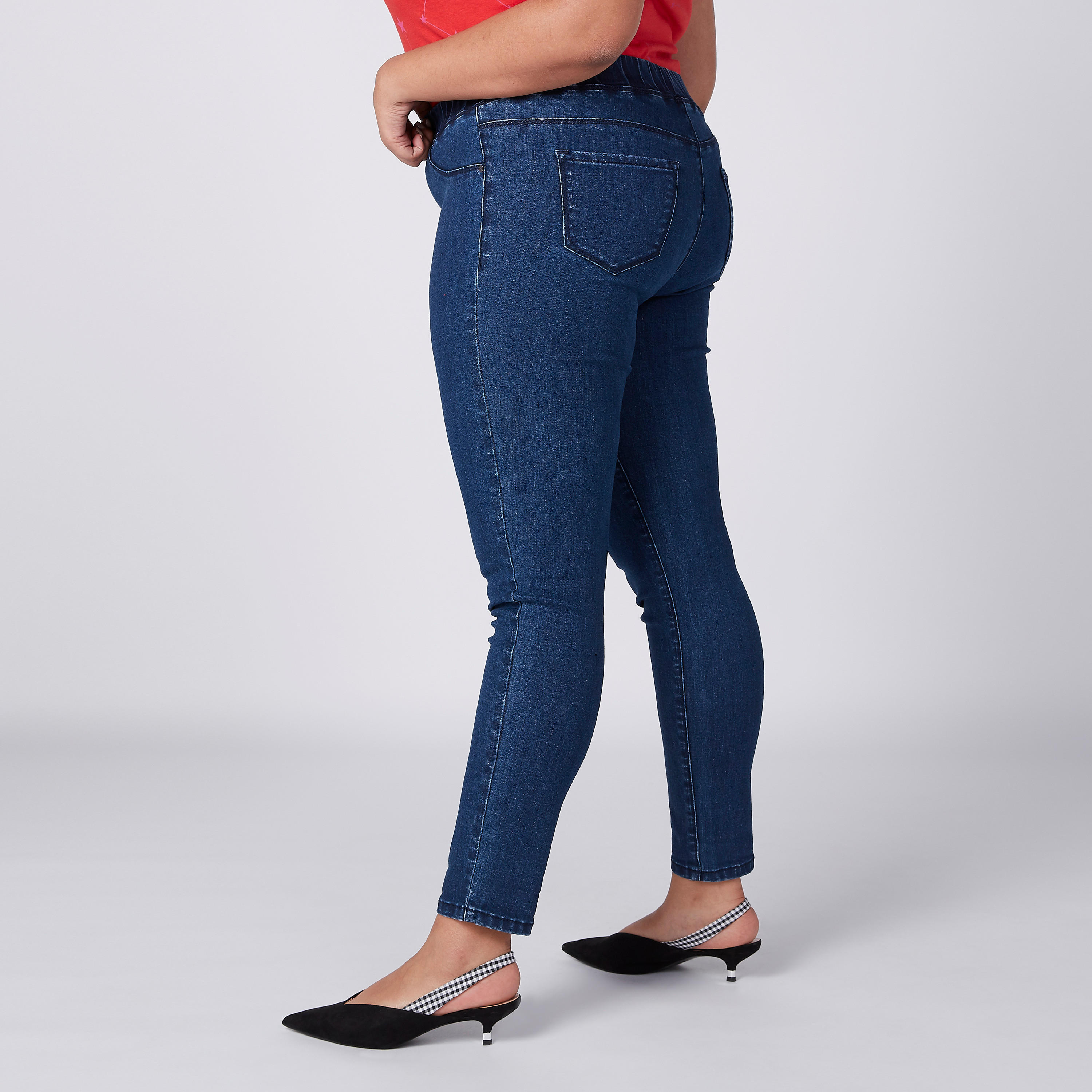 بنطال بقصّة ضيّقة وخصر مرن وجيوب-women-clothing-bottoms-leggings-image-1