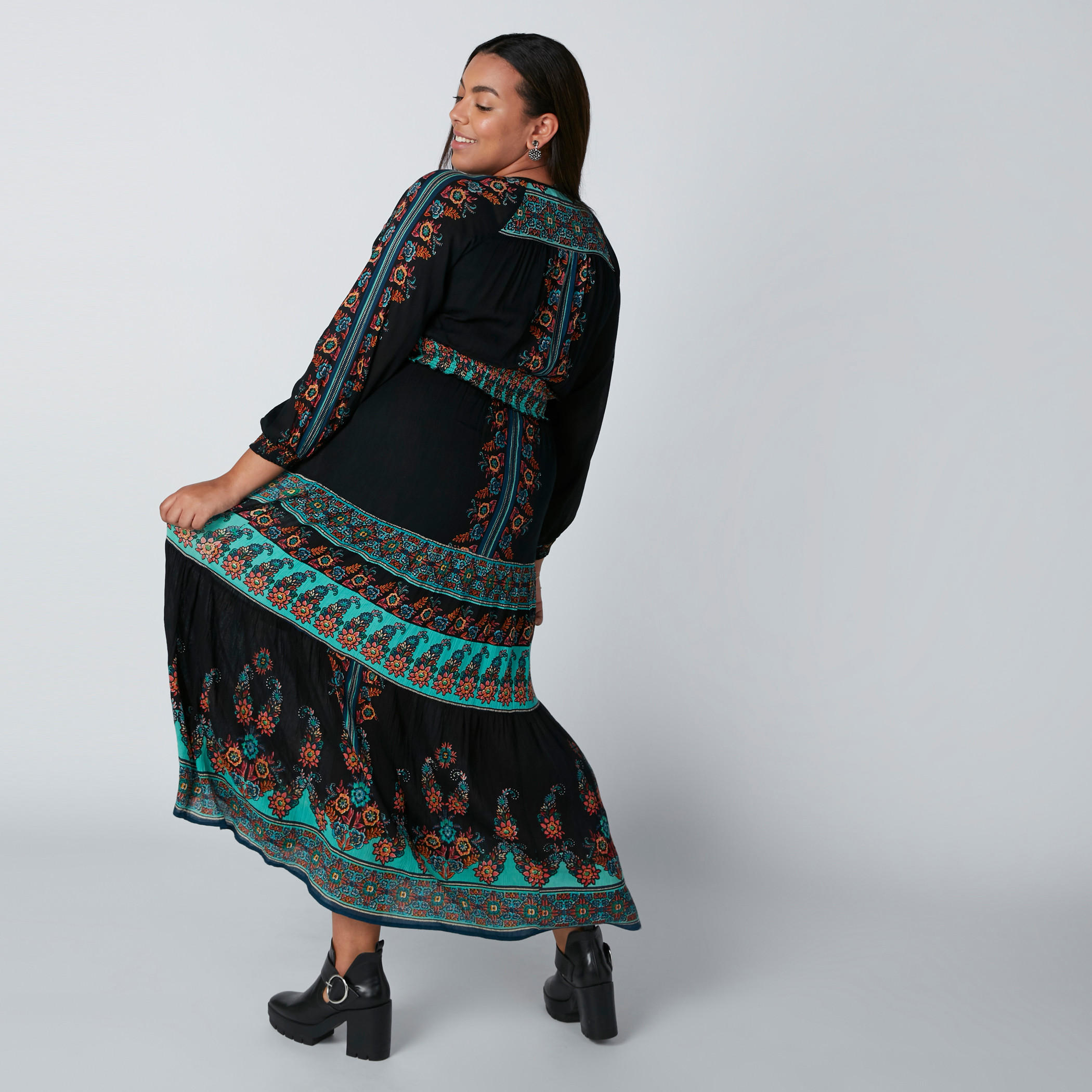 Printed Maxi Dress with Long Sleeves-women-clothing-dresses-image-2