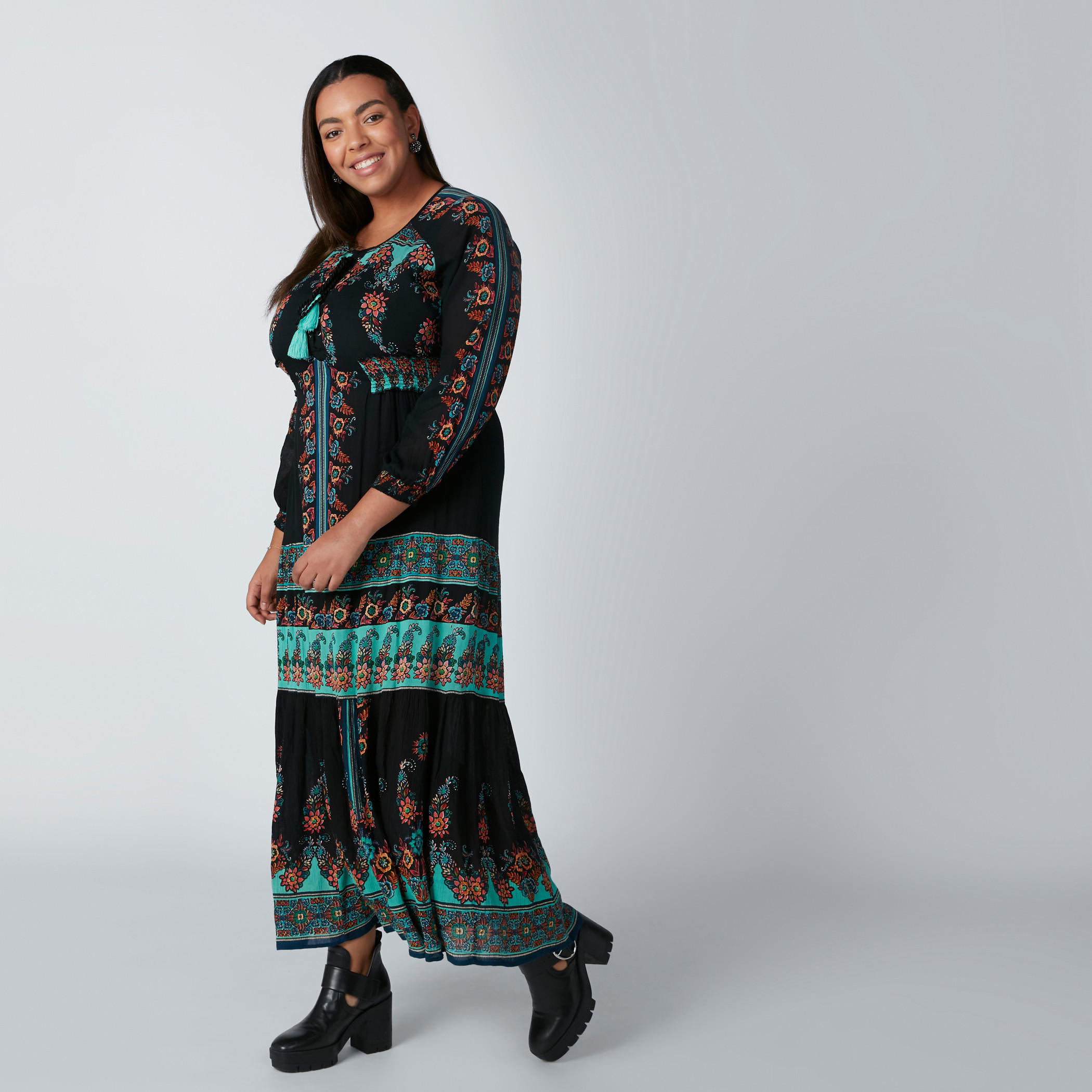 Printed Maxi Dress with Long Sleeves-women-clothing-dresses-image-3