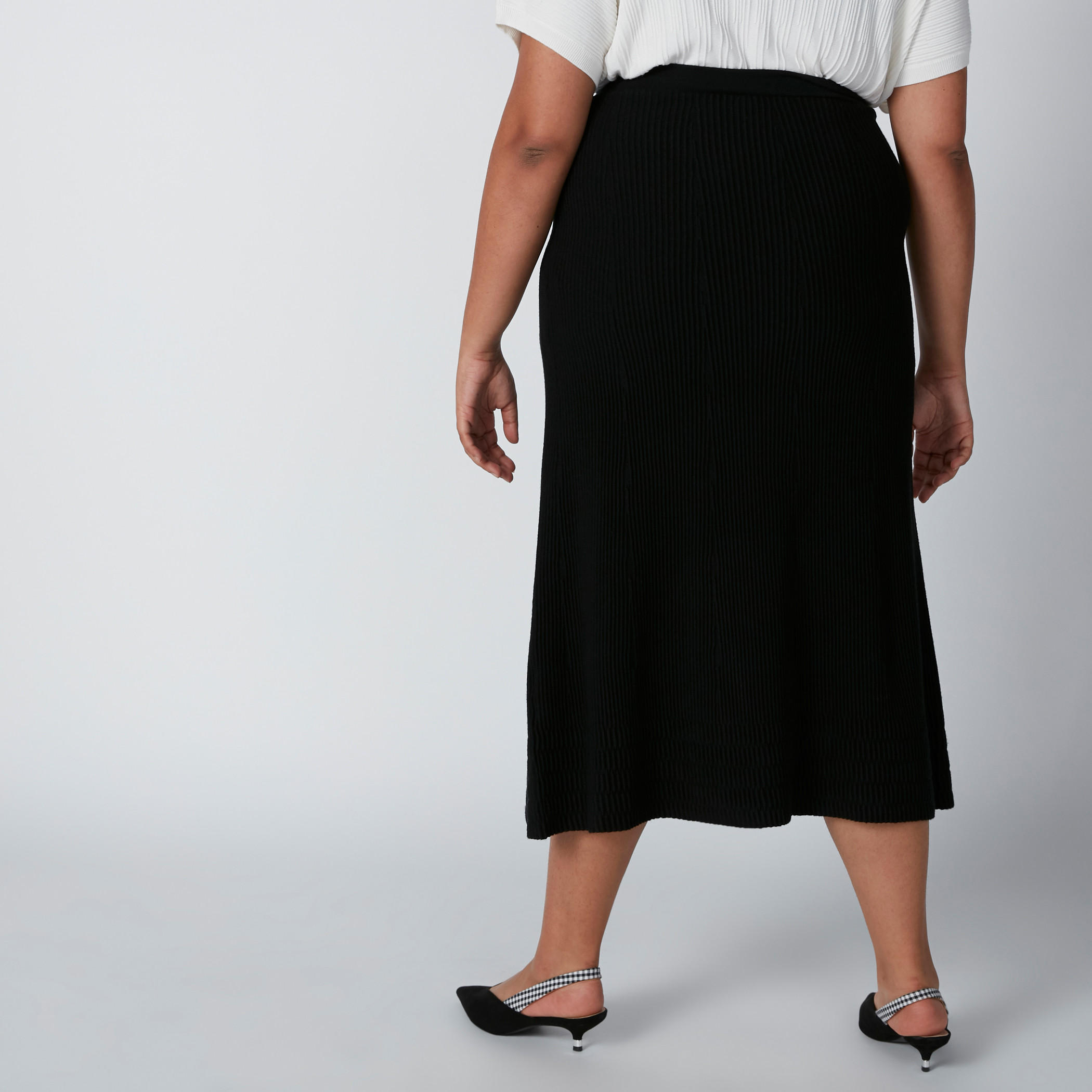 A-Line Midi Skirt with Elasticised Waistband-women-clothing-bottoms-skirts-image-2