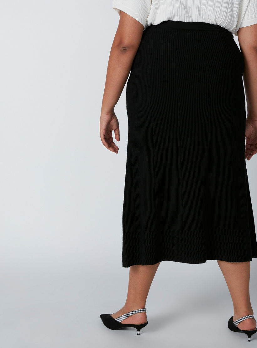 A-Line Midi Skirt with Elasticised Waistband-women-clothing-bottoms-skirts-image-2
