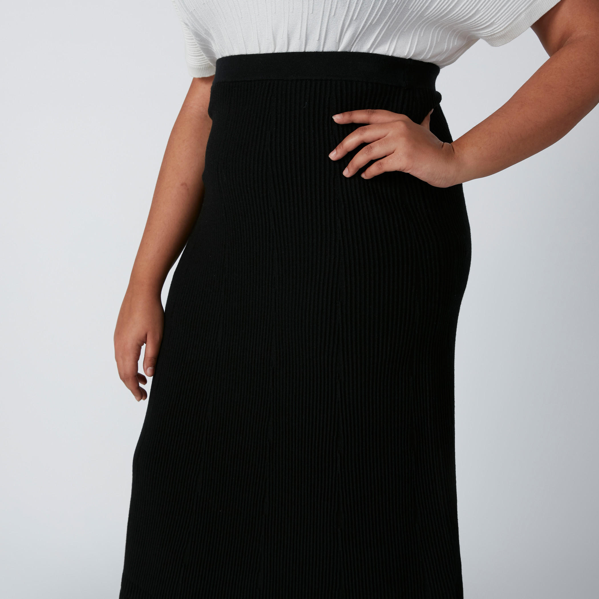 A-Line Midi Skirt with Elasticised Waistband-women-clothing-bottoms-skirts-image-4