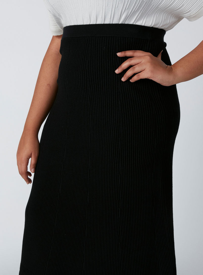A-Line Midi Skirt with Elasticised Waistband-women-clothing-bottoms-skirts-image-4