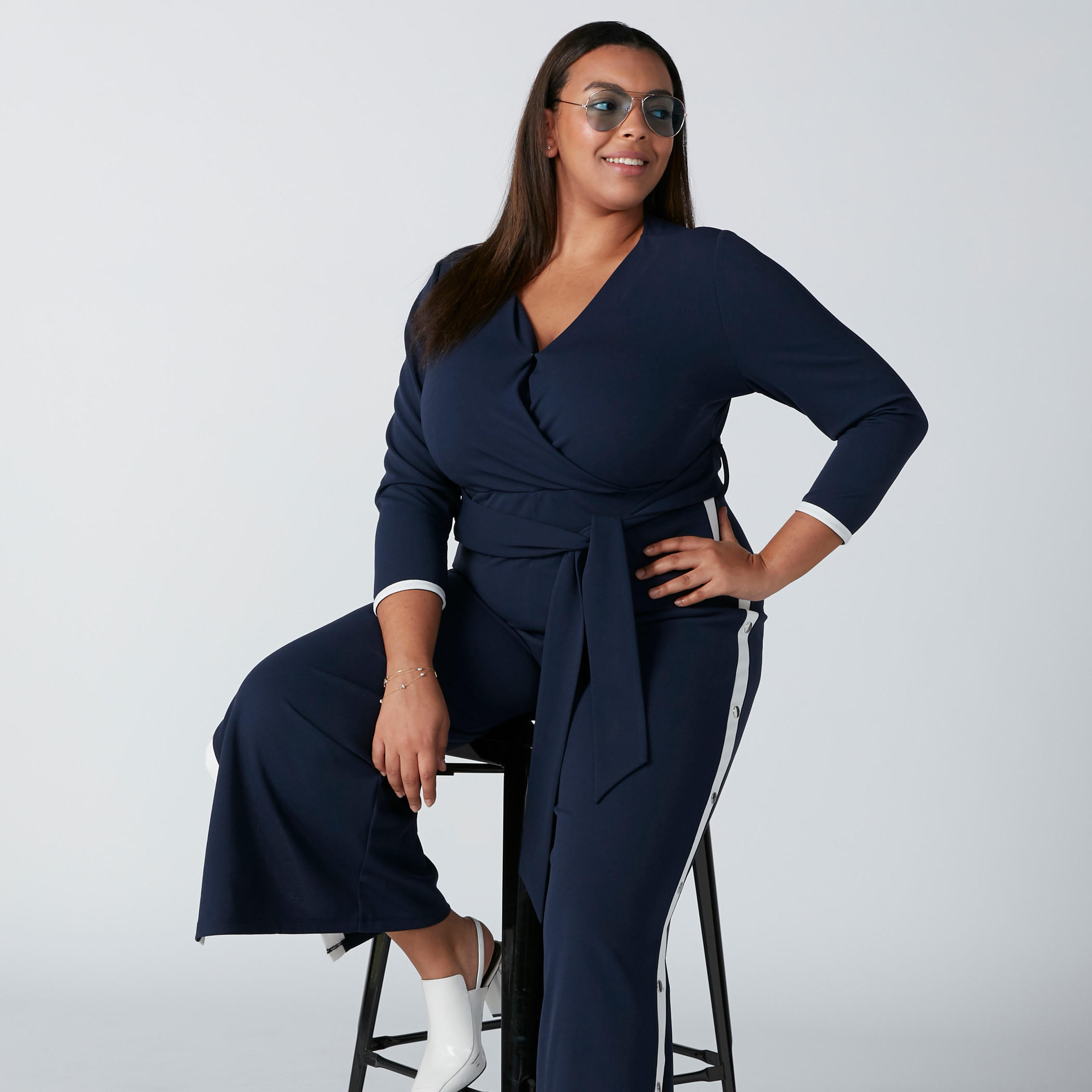 أفرول بحزام رباط وفتحة جانبية-women-clothing-jumpsuits-image-5