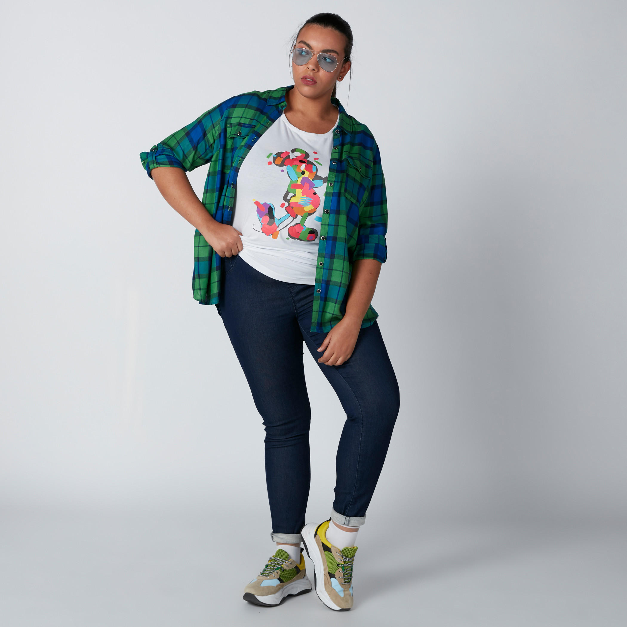 بنطلون جيقنز مقاس كبير بقصّة سكيني وخصر مرن-women-clothing-bottoms-leggings-image-3