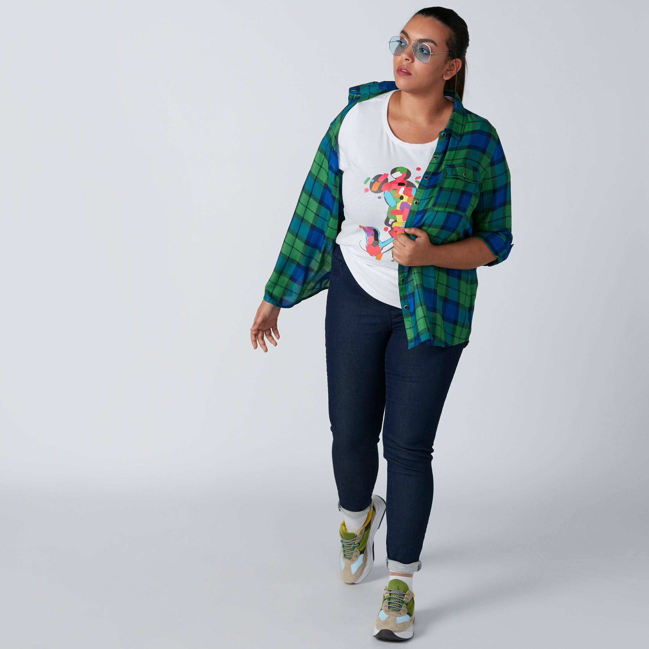 قميص كاروهات بأكمام طويلة وأزرار-women-clothing-shirtsandblouses-blouses-image-3