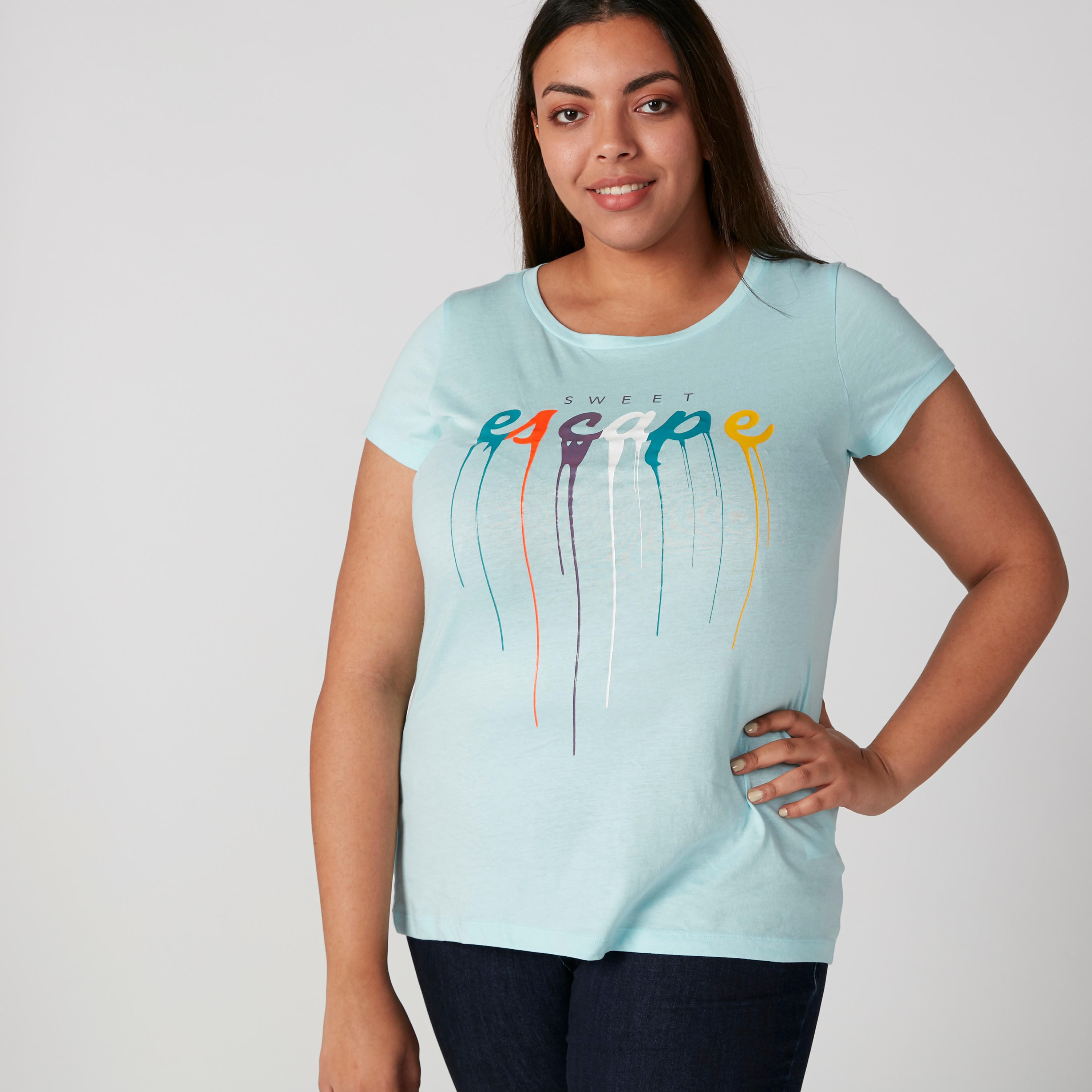 تيشيرت بقصّة عادية وأكمام قصيرة وطبعات-women-clothing-tshirts-image-3