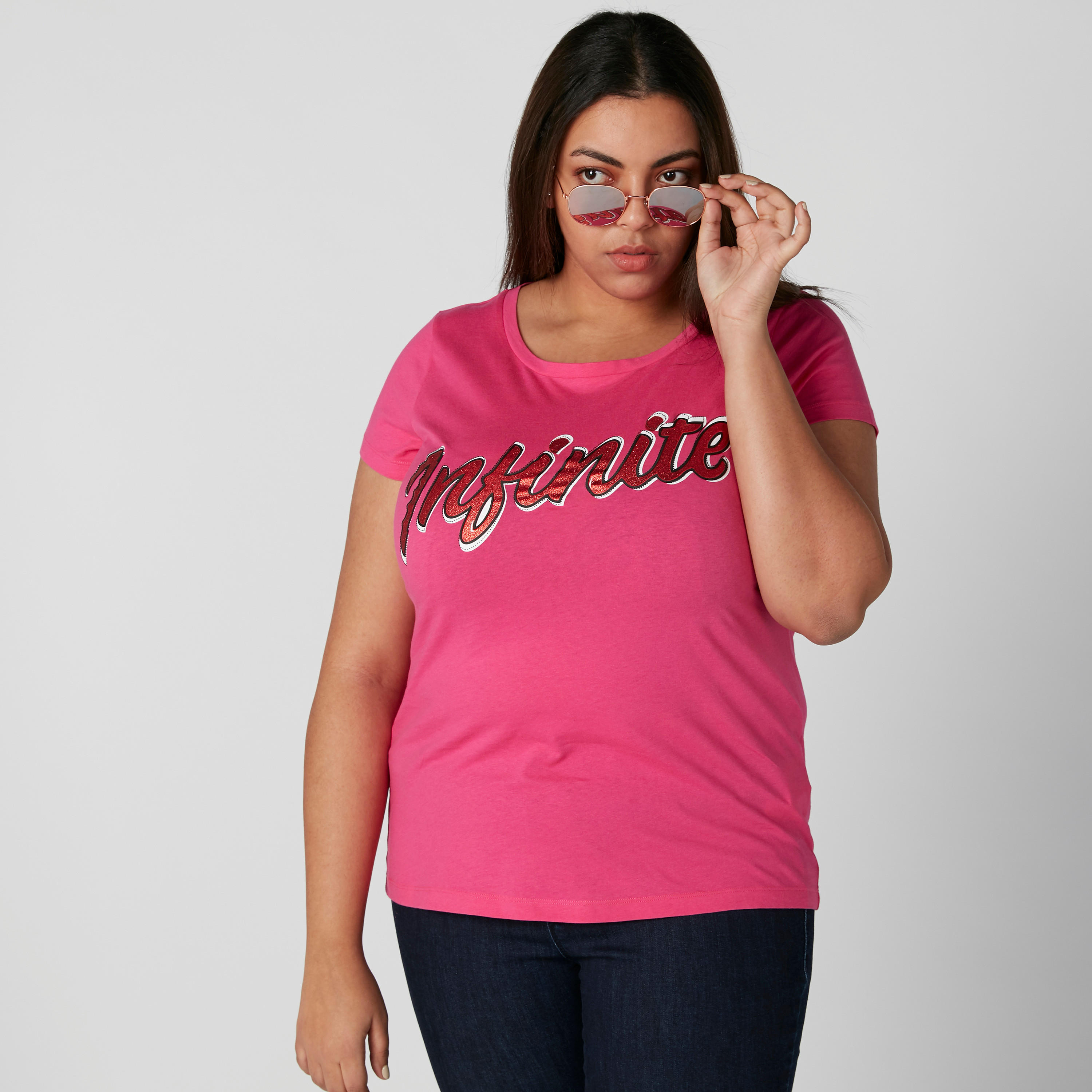 Printed T-Shirt in Regular Fit with Round Neck-women-clothing-tshirts-image-1