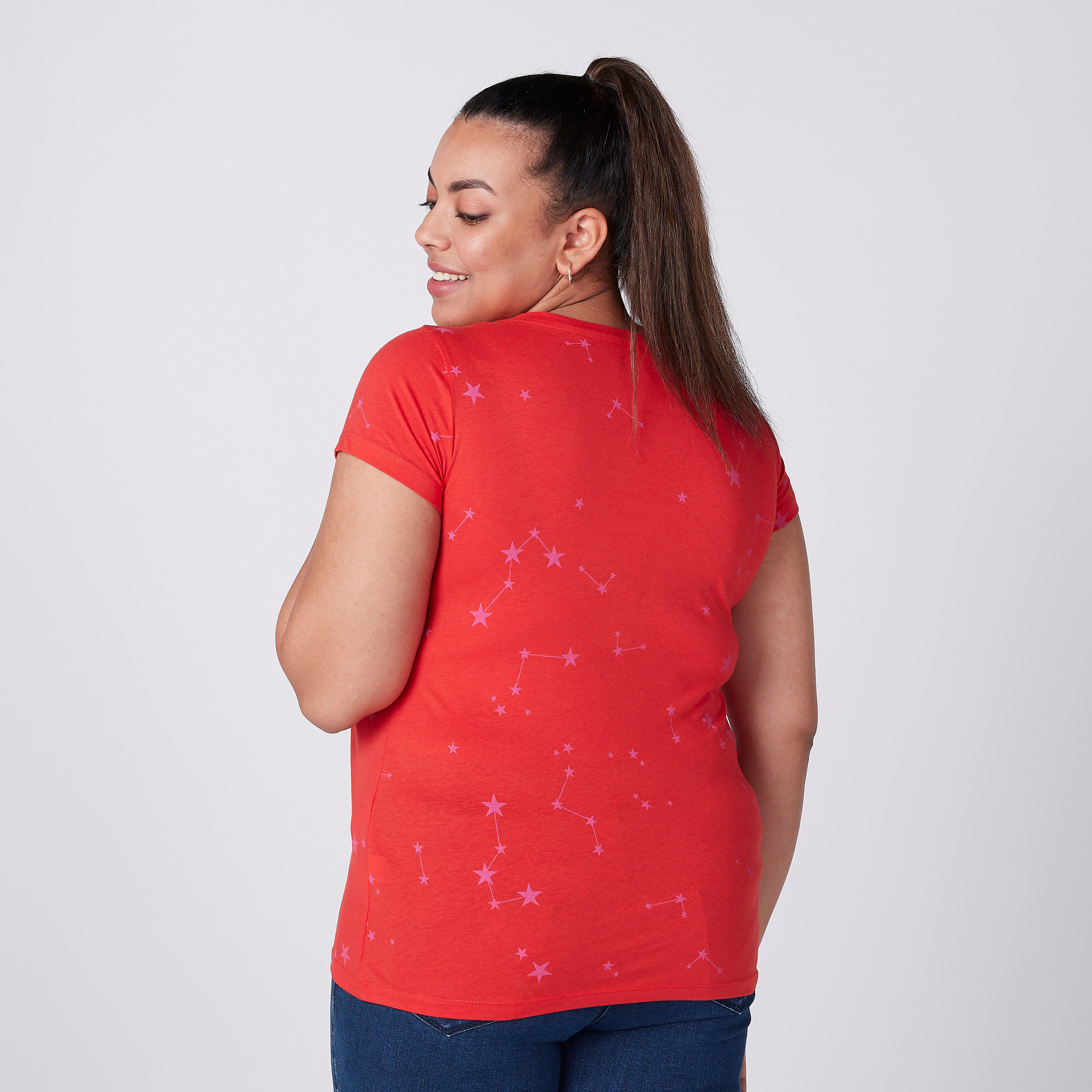 Printed T-Shirt with Round Neck-women-clothing-tshirts-image-4