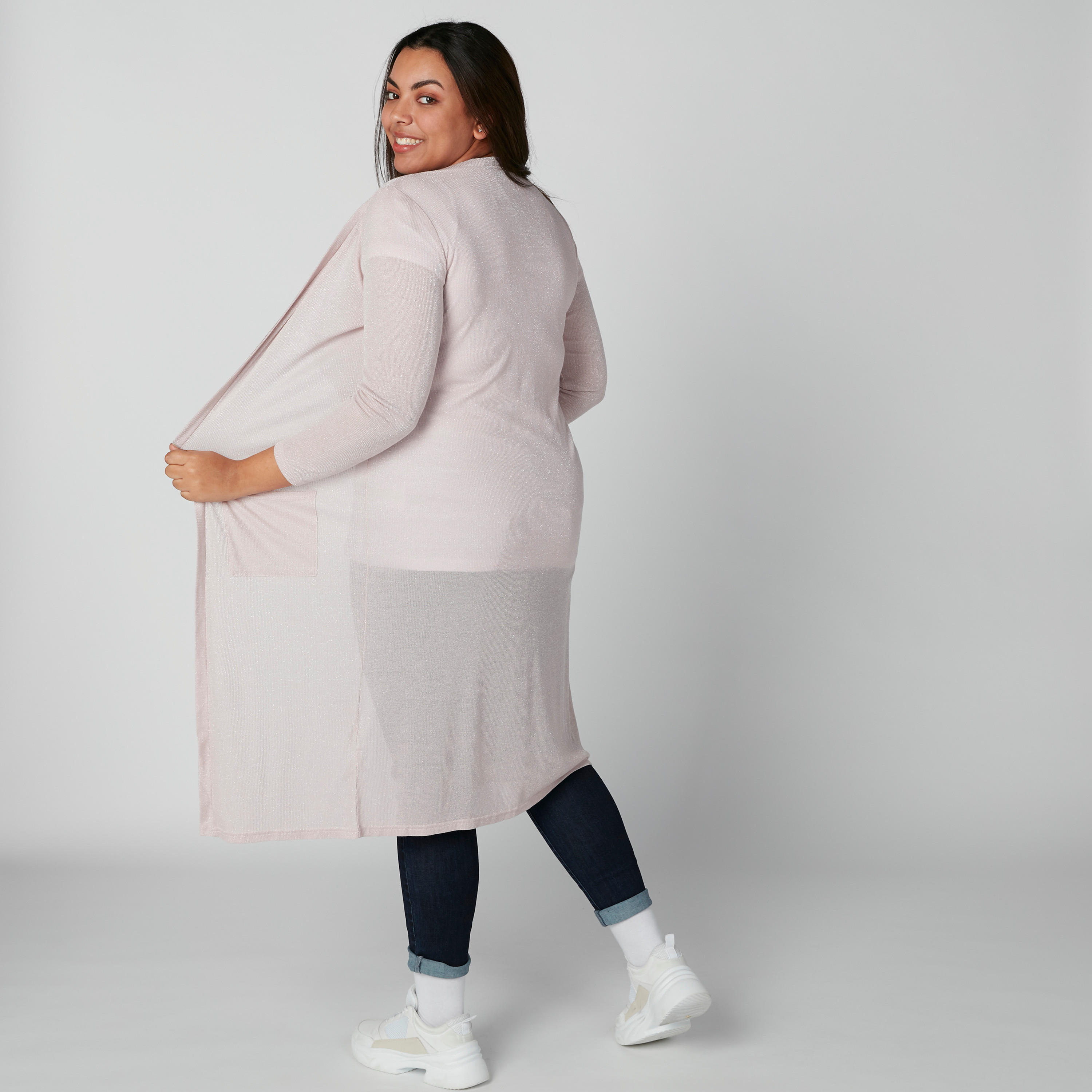 سترة بأكمام 3/4 وجيوب-women-winterwear-cardigansandjumpers-cardigans-image-2