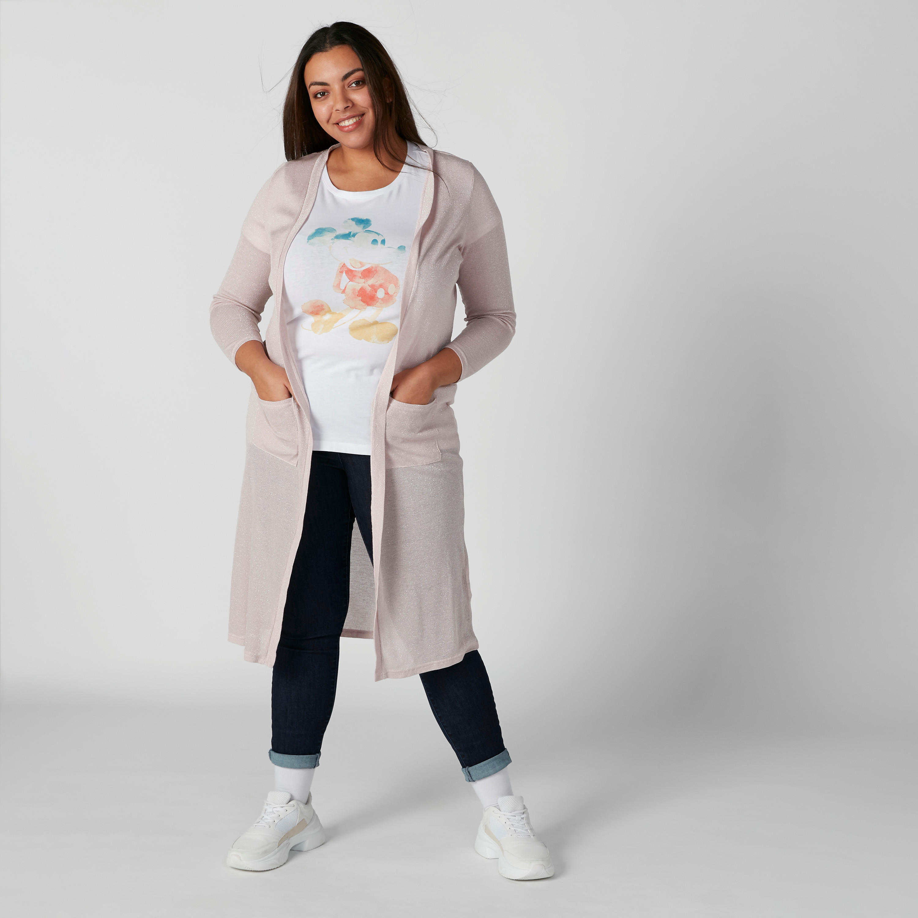 سترة بأكمام 3/4 وجيوب-women-winterwear-cardigansandjumpers-cardigans-image-1