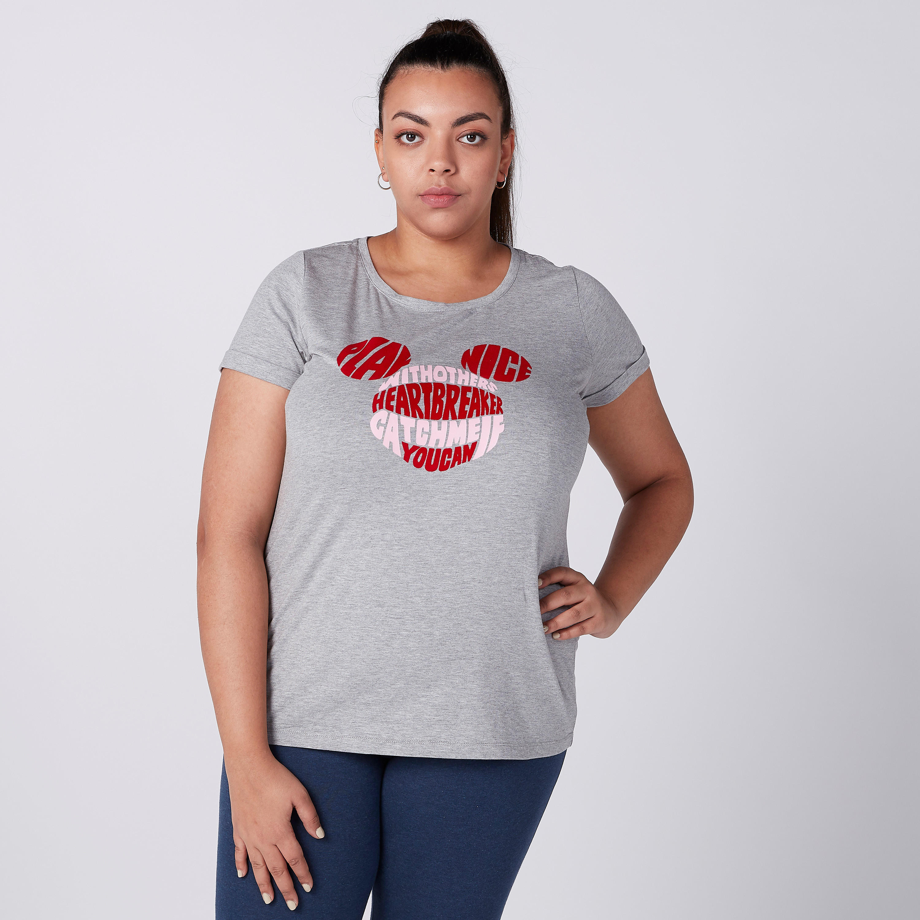 تيشيرت بياقة مستديرة وأكمام قصيرة وطبعات-women-clothing-tshirts-image-2