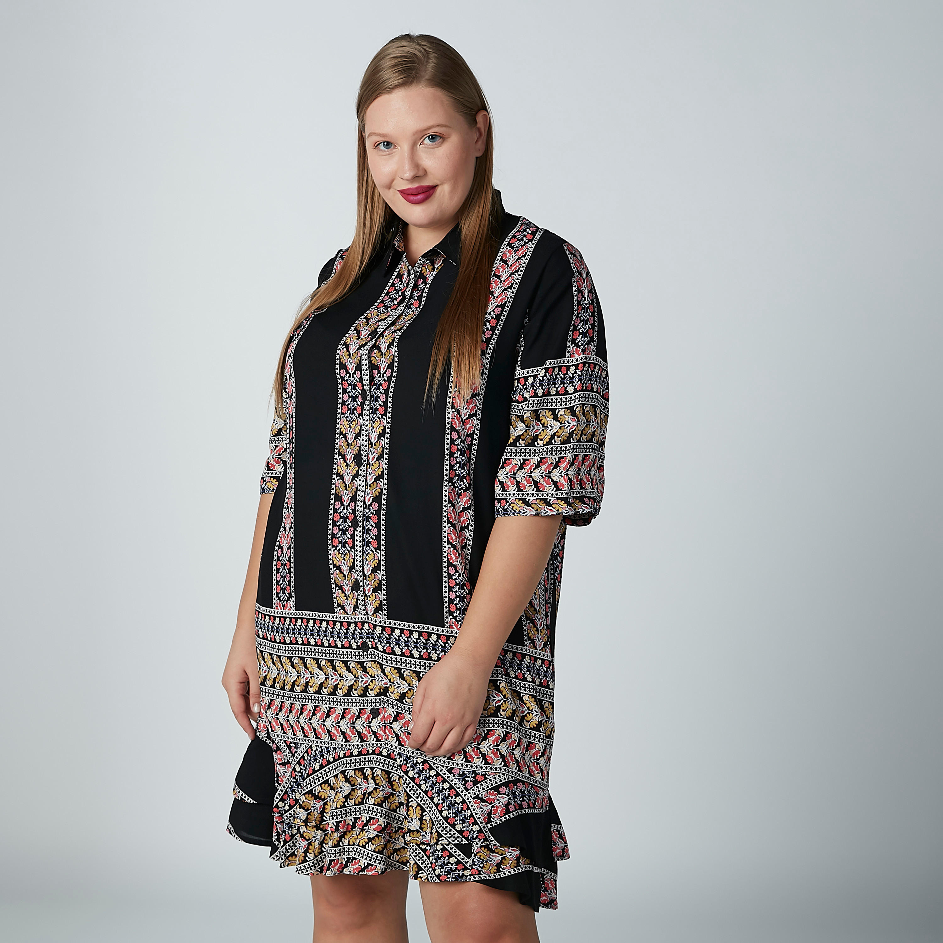 تونيك بأكمام 3/4 وجيوب وطبعات-women-clothing-shirtsandblouses-blouses-image-1