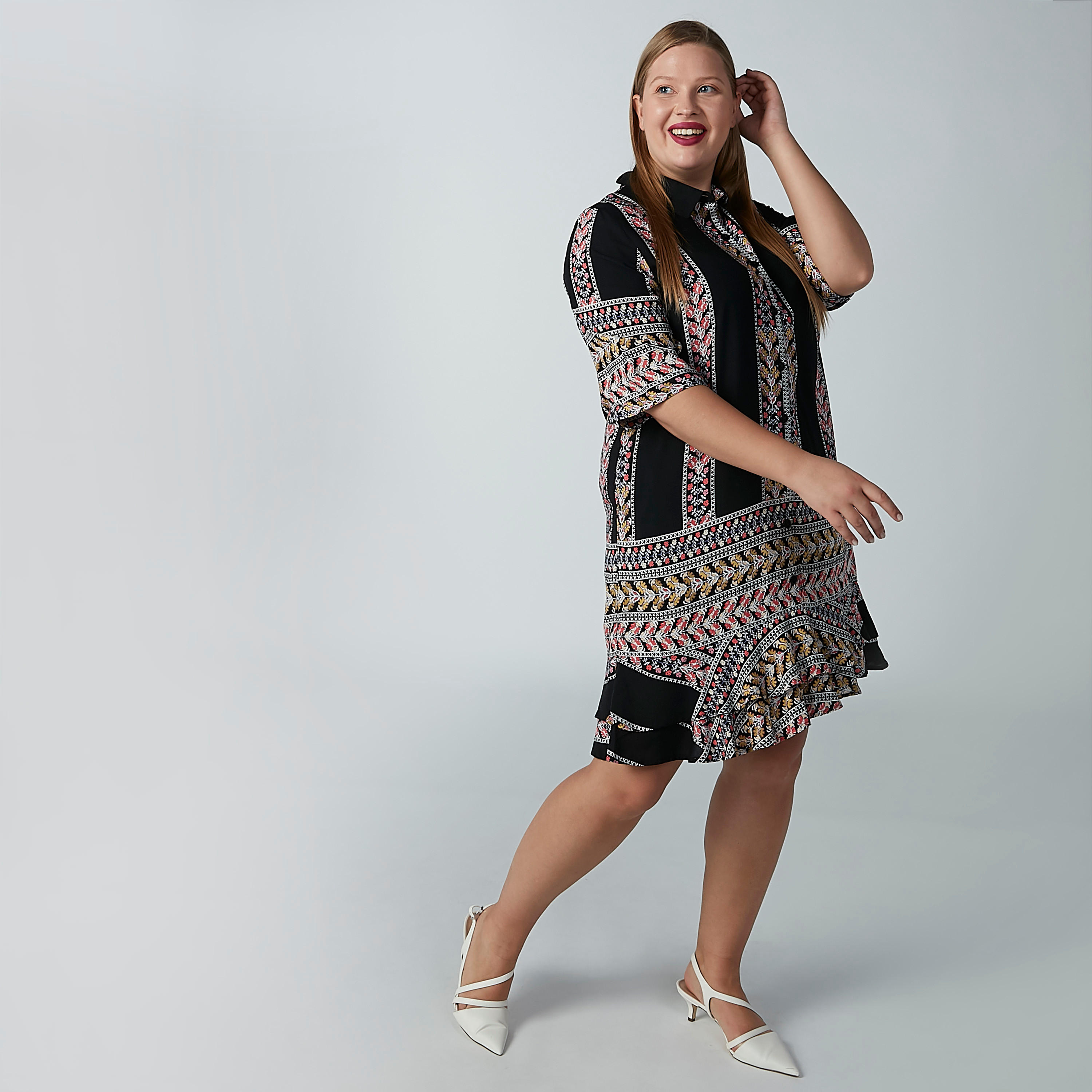 تونيك بأكمام 3/4 وجيوب وطبعات-women-clothing-shirtsandblouses-blouses-image-2