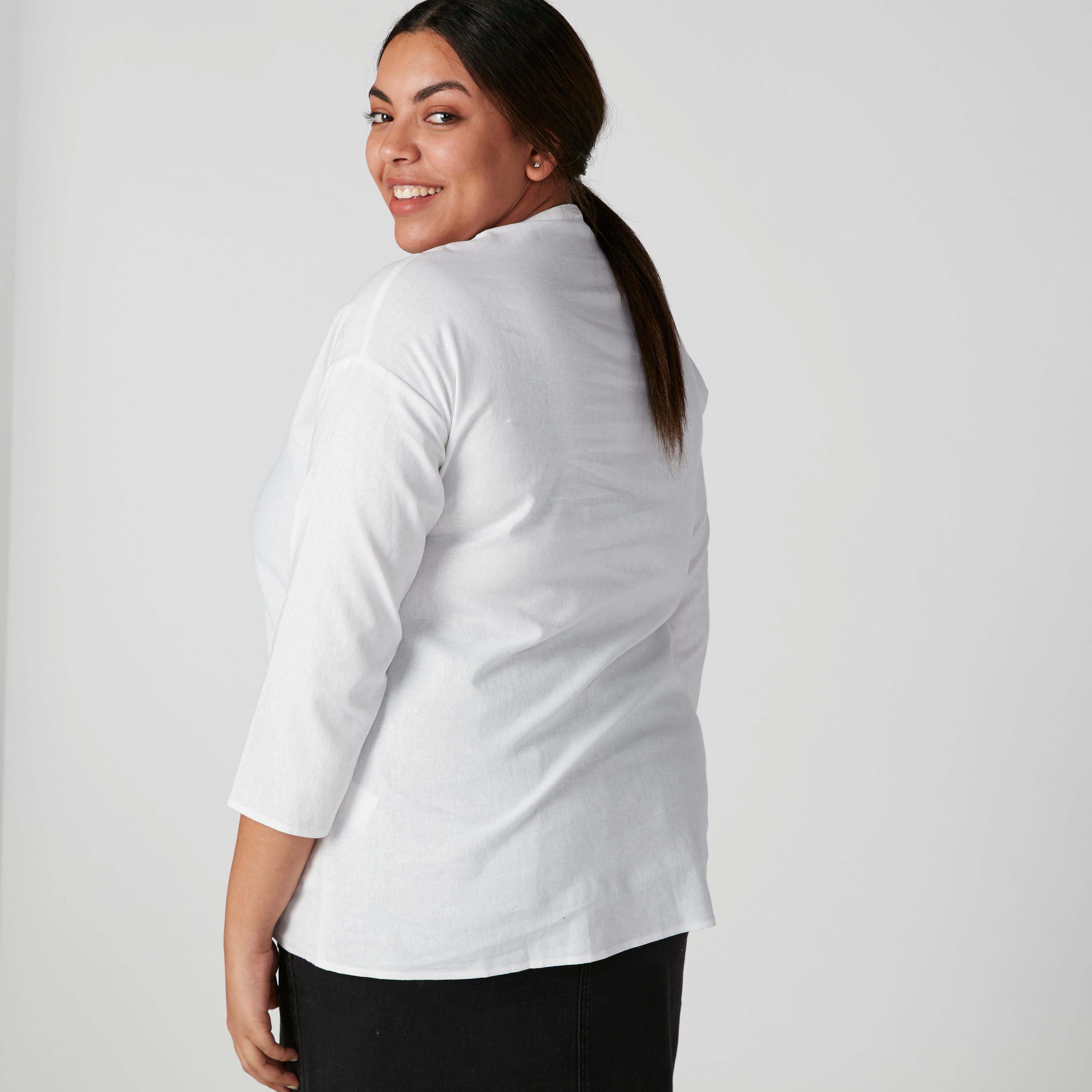 قميص بأكمام 3/4 وأزرار-women-clothing-shirtsandblouses-blouses-image-3