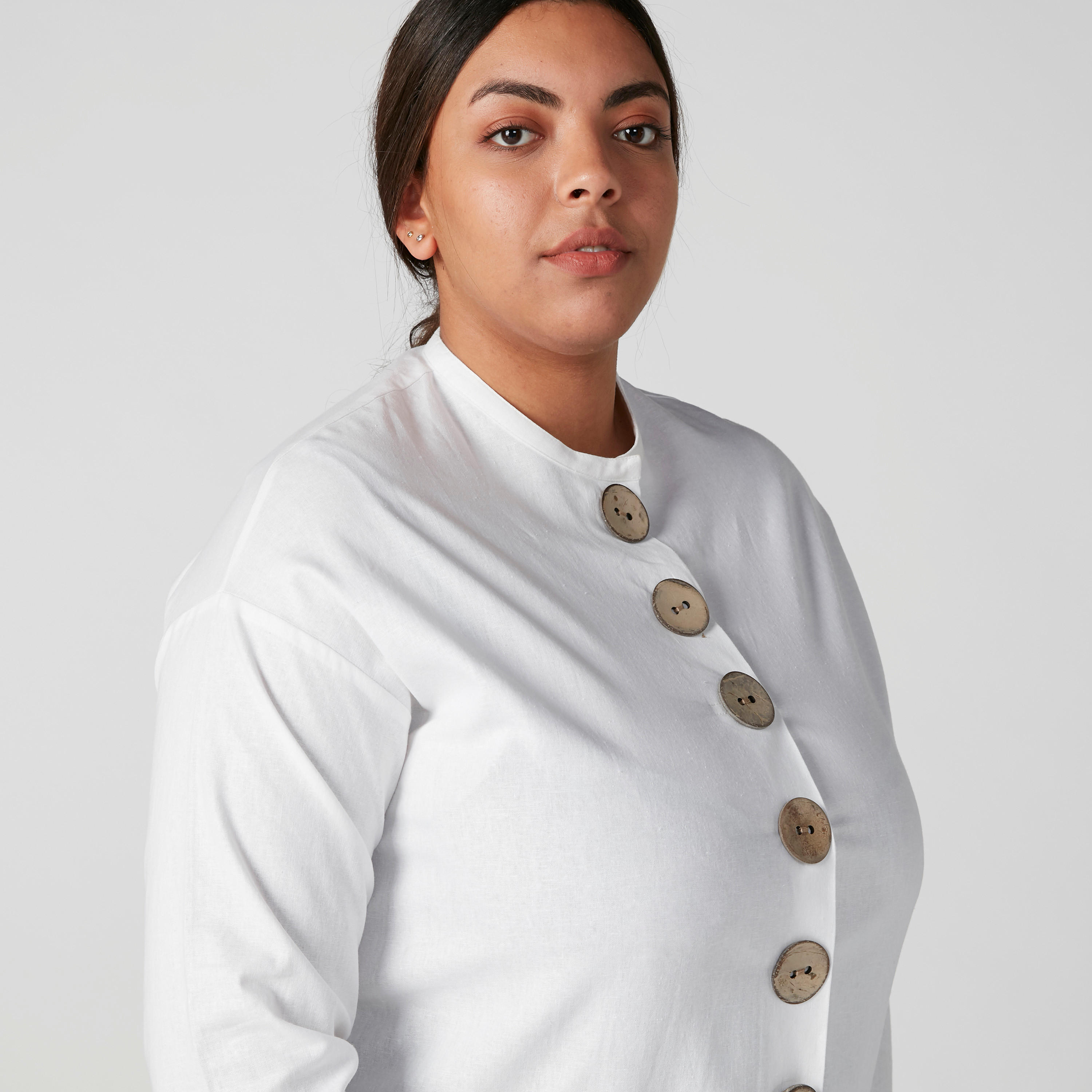 قميص بأكمام 3/4 وأزرار-women-clothing-shirtsandblouses-blouses-image-4