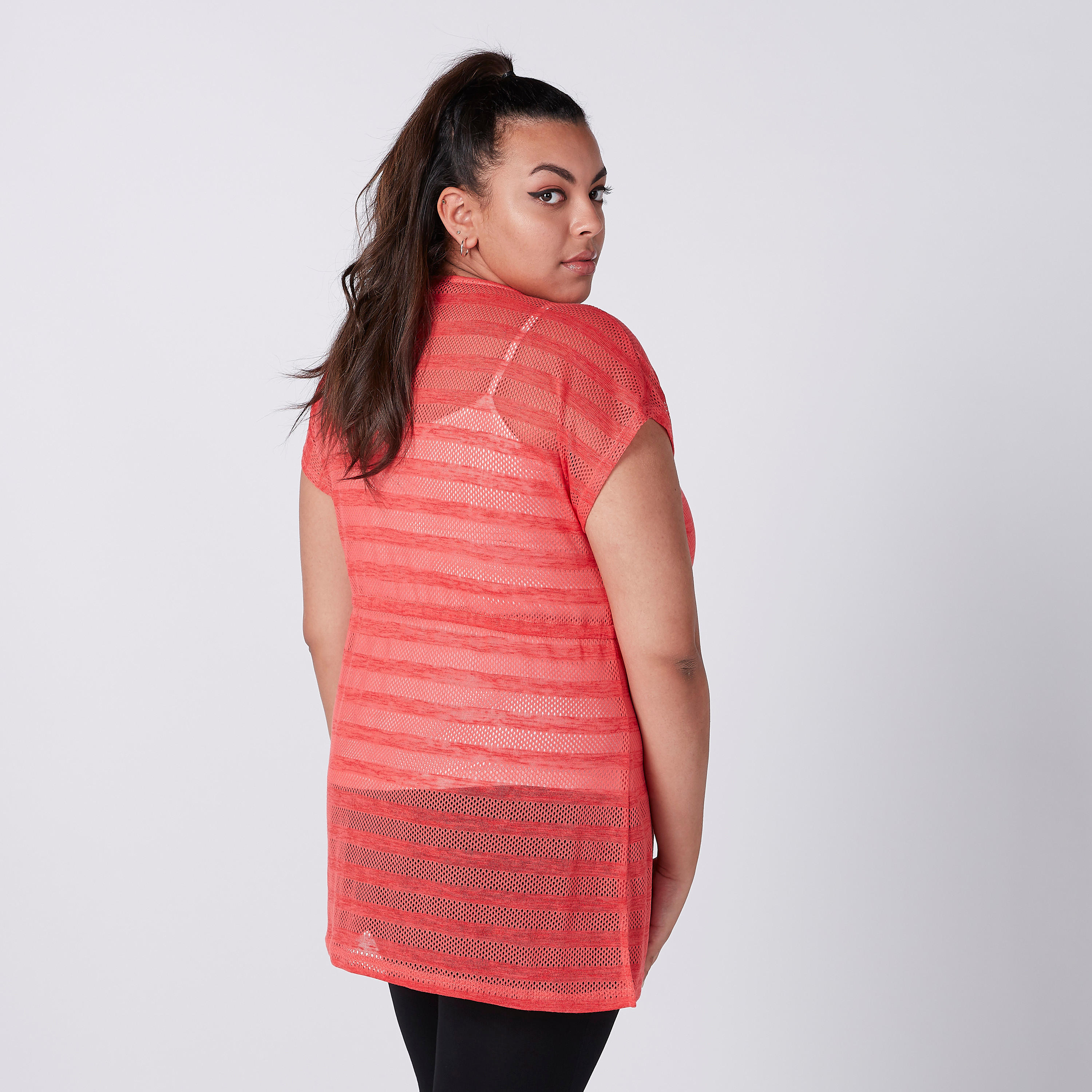 Textured Top with Extended Sleeves and Tie Ups-women-clothing-shirtsandblouses-blouses-image-3