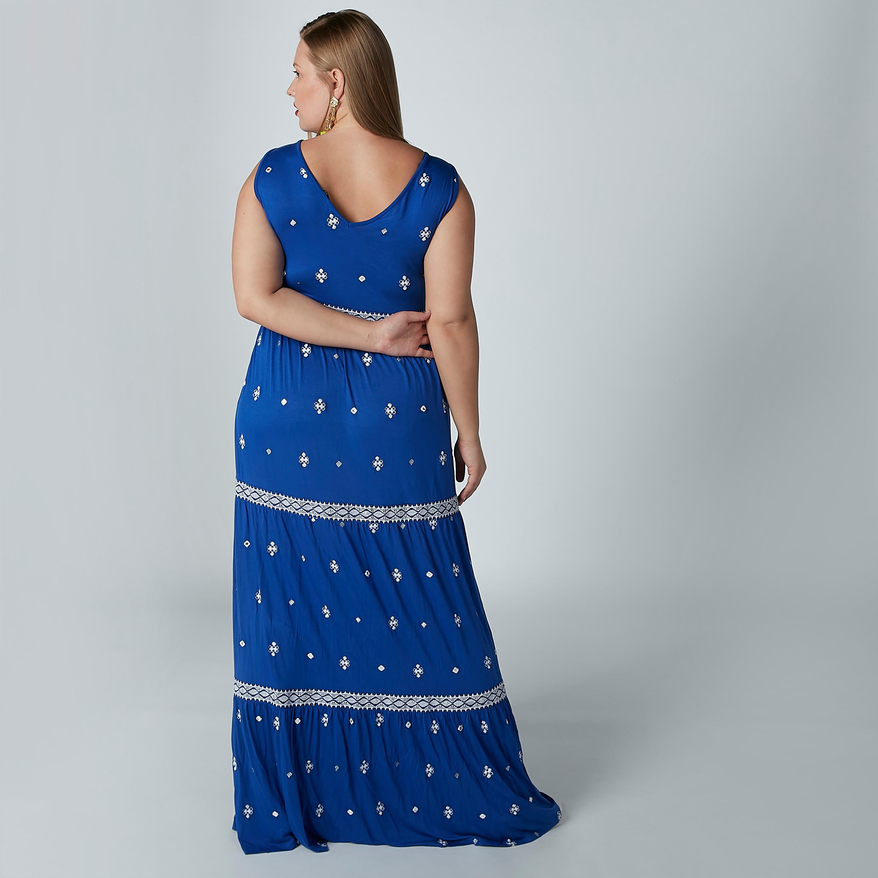 فستان طويل إيه لاين مطرز دون أكمام-women-clothing-dresses-image-6