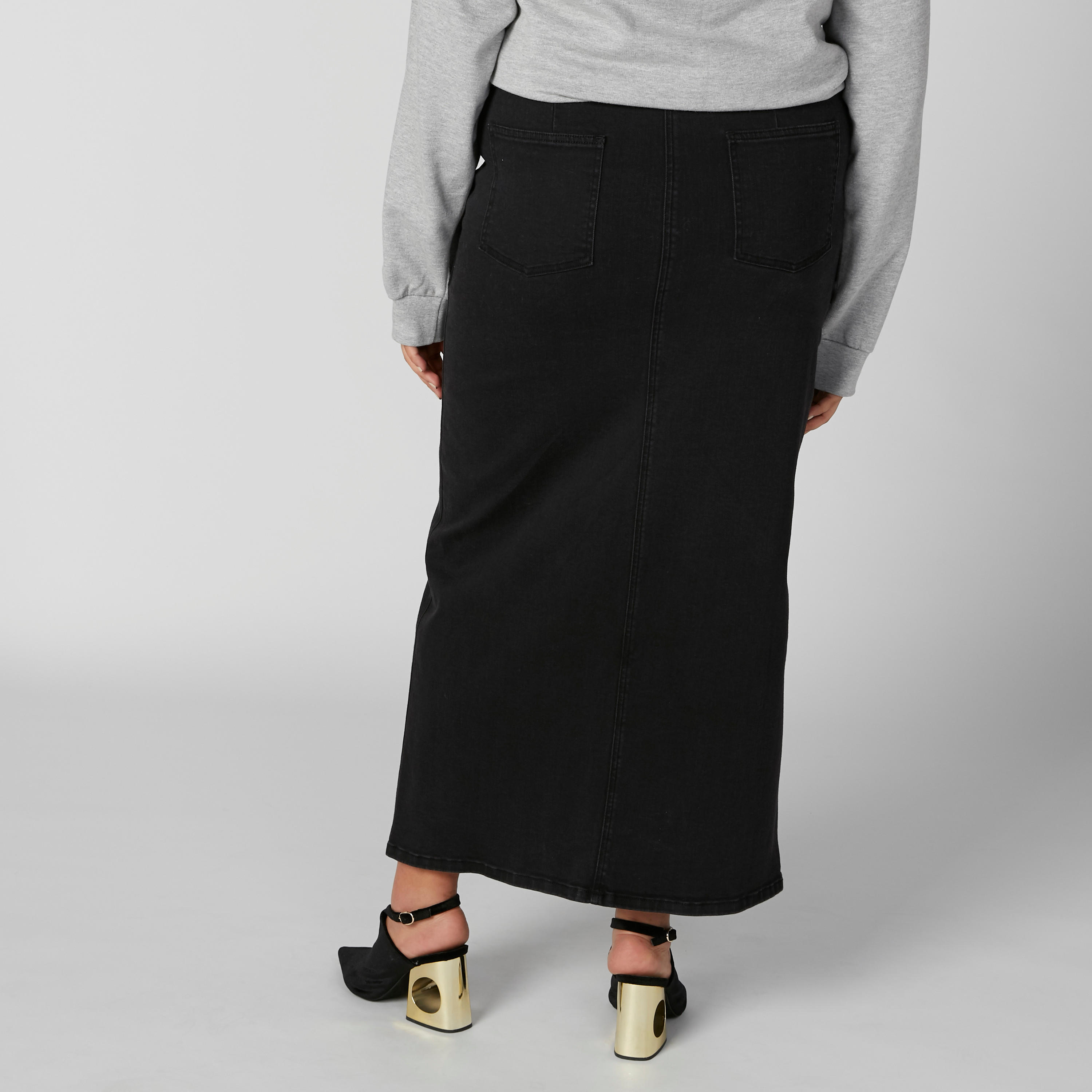 تنورة طويلة بقصّة ضيّقة وفتحة أمامية وجيوب-women-clothing-bottoms-skirts-image-3
