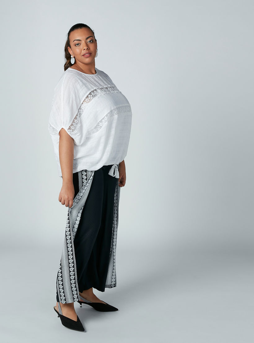 بلوزة بأكمام متصلة وأربطة وتفاصيل دانتيل-women-clothing-shirtsandblouses-blouses-image-4