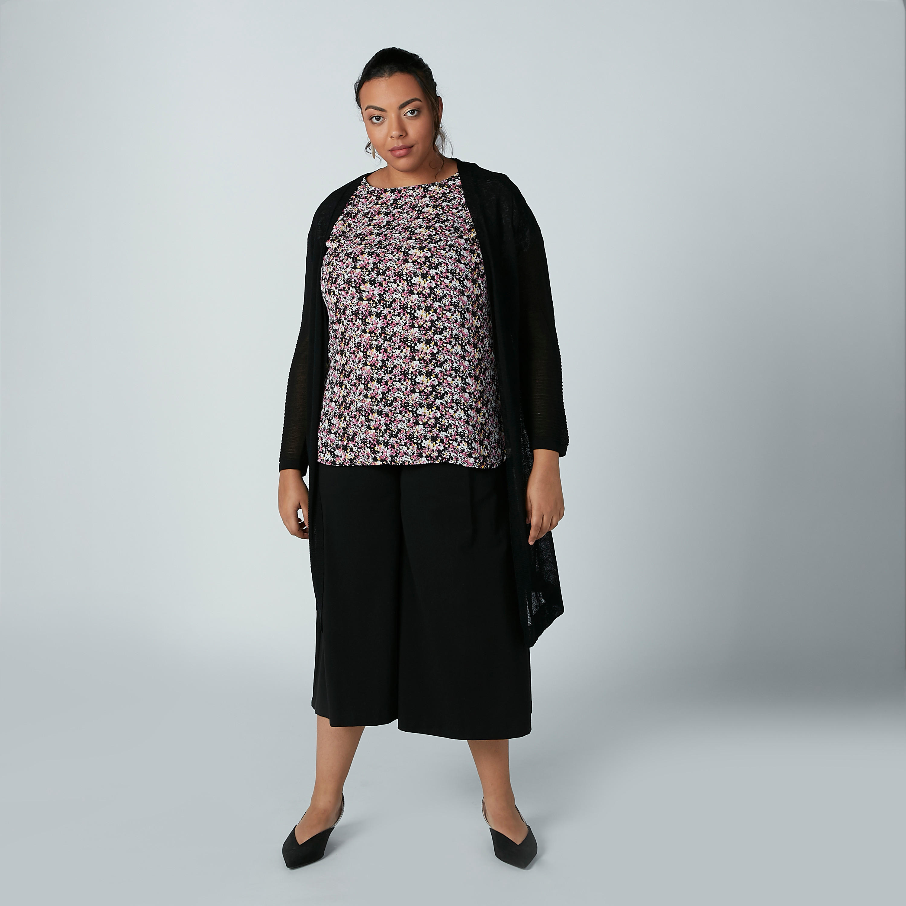 Textured Cardigan with Long Sleeves-women-winterwear-cardigansandjumpers-cardigans-image-3