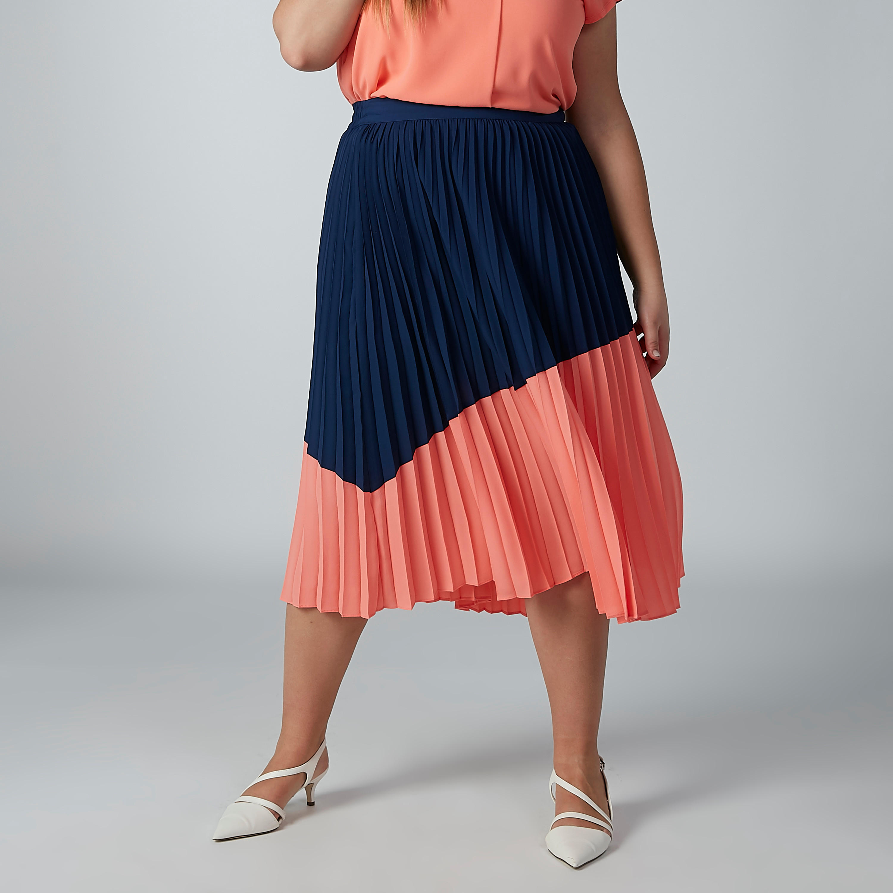 تنورة متوسطة الطول بسحّاب وكشكش-women-clothing-bottoms-skirts-image-5