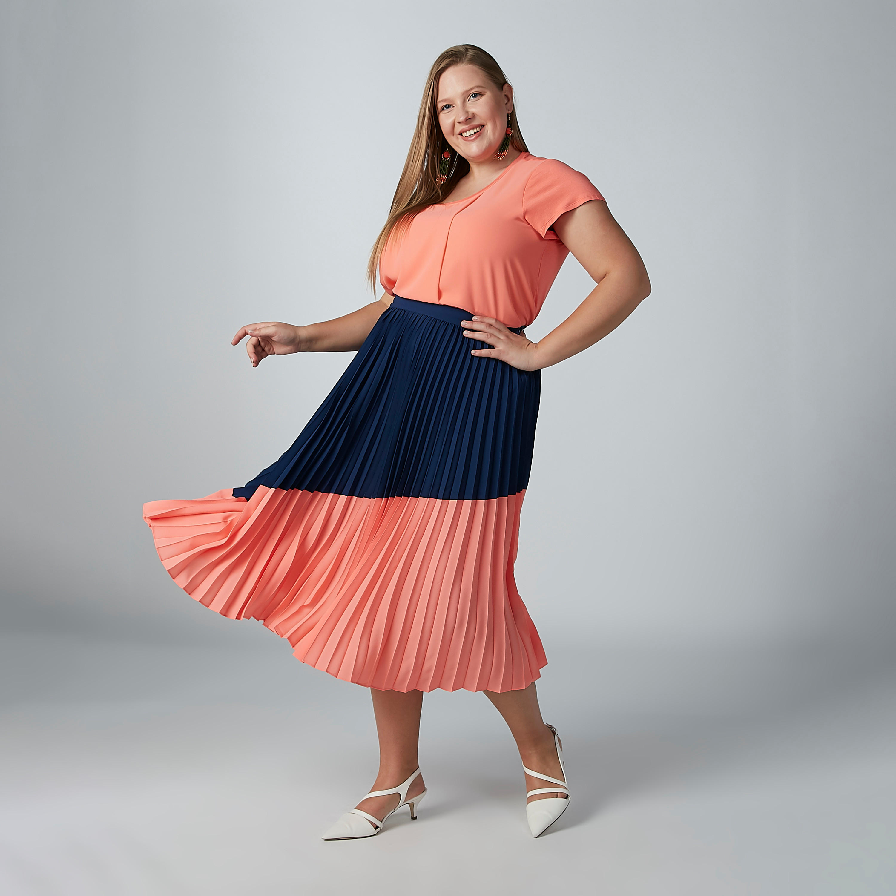 تنورة متوسطة الطول بسحّاب وكشكش-women-clothing-bottoms-skirts-image-4