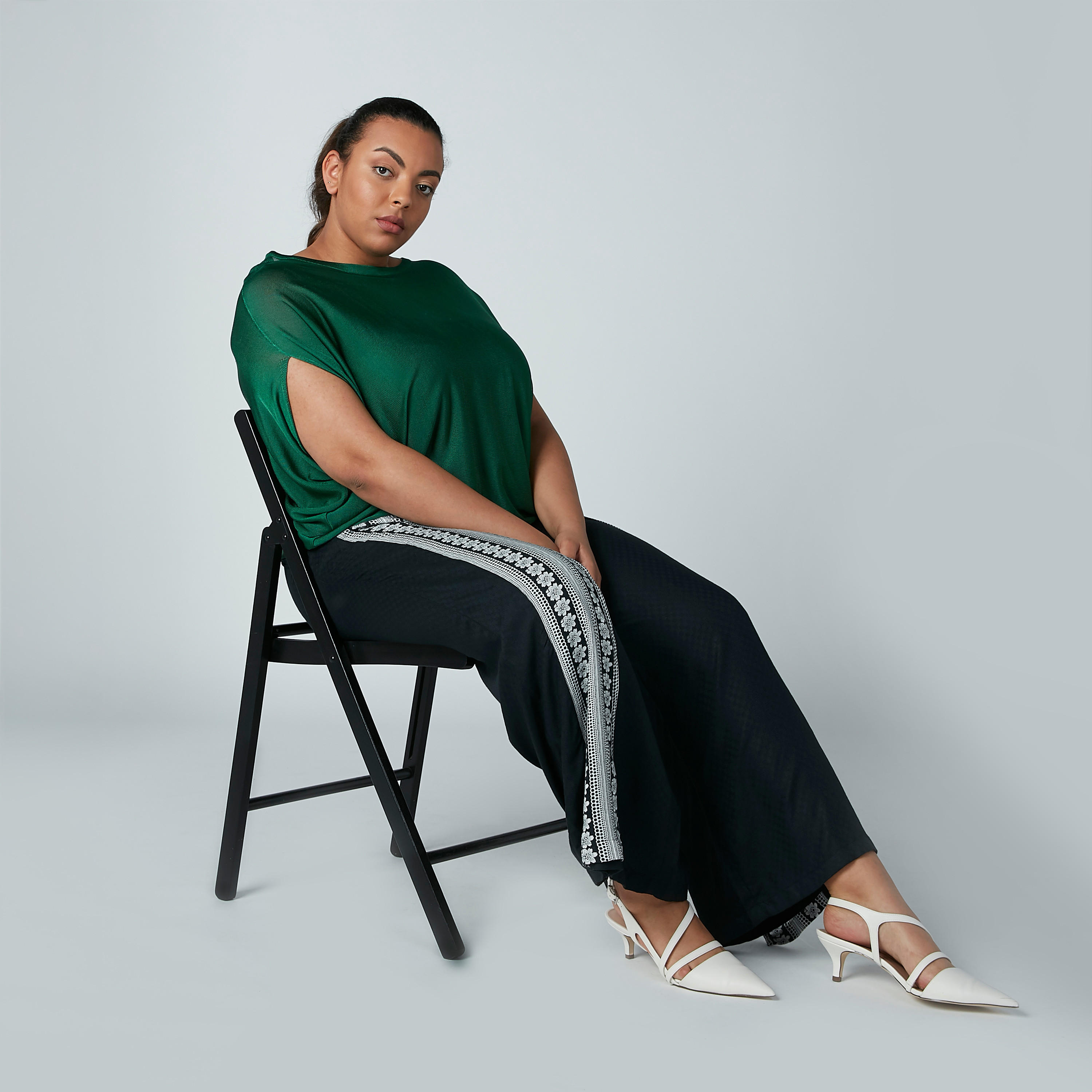 بلوزة بارزة الملمس بياقة مستديرة وأكمام متصلة-women-clothing-shirtsandblouses-blouses-image-1