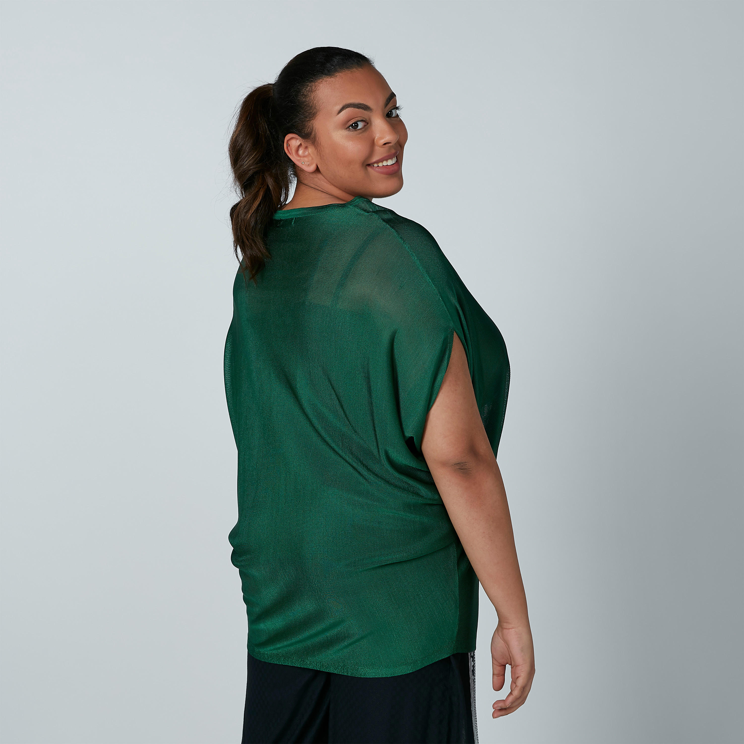 بلوزة بارزة الملمس بياقة مستديرة وأكمام متصلة-women-clothing-shirtsandblouses-blouses-image-3