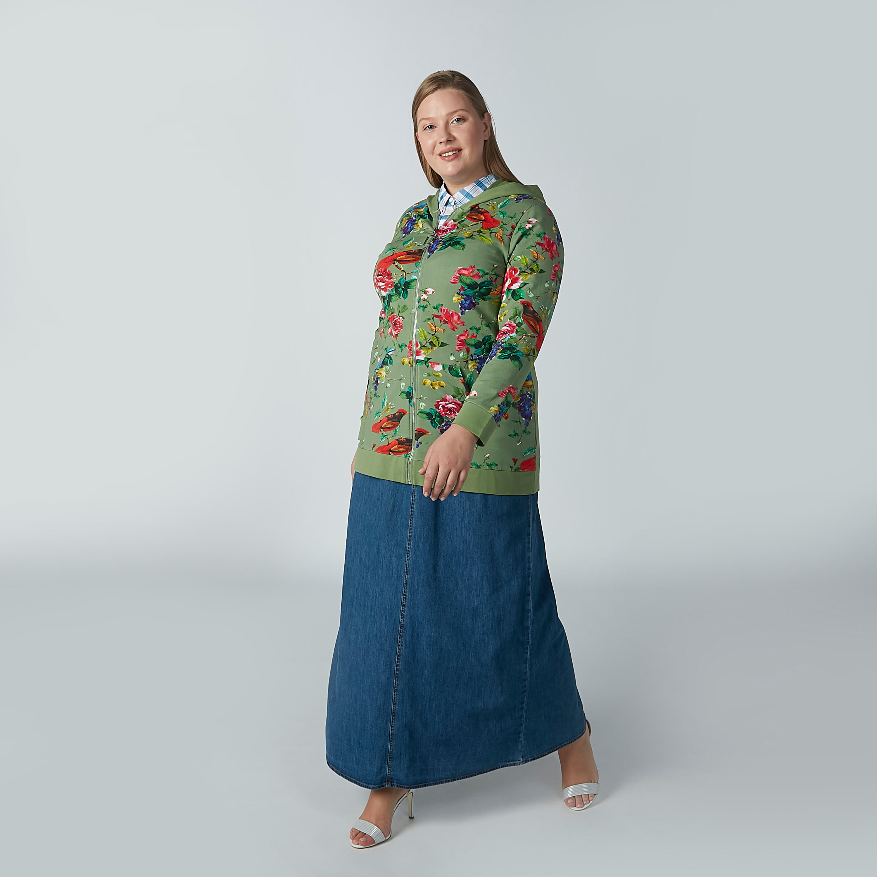 Floral Printed Hoodie with Long Sleeves-women-winterwear-hoodiesandsweatshirts-sweatshirts-image-3