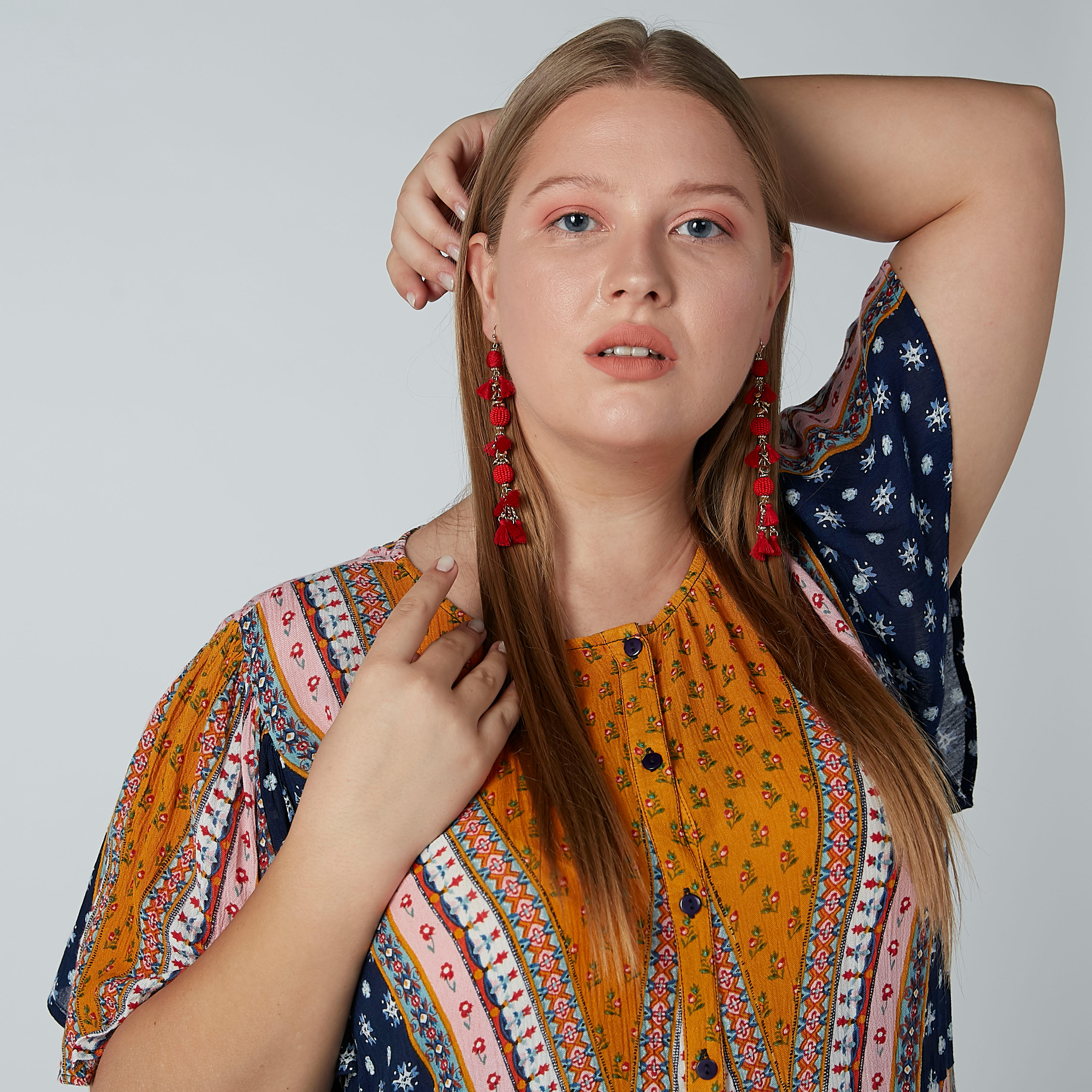 فستان قميص بحوّاف غير مستوية وطبعات-women-clothing-dresses-image-2