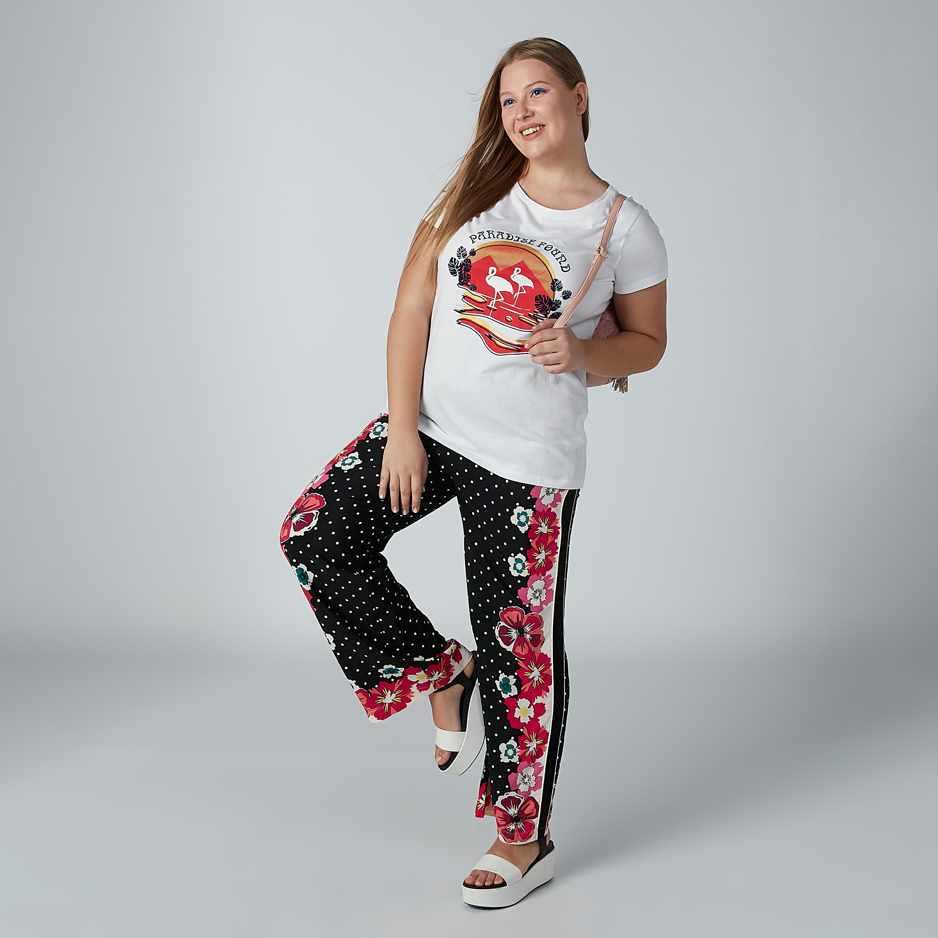 بنطال بالازو بأربطة وطبعات زهرية-women-clothing-bottoms-trousers-image-1