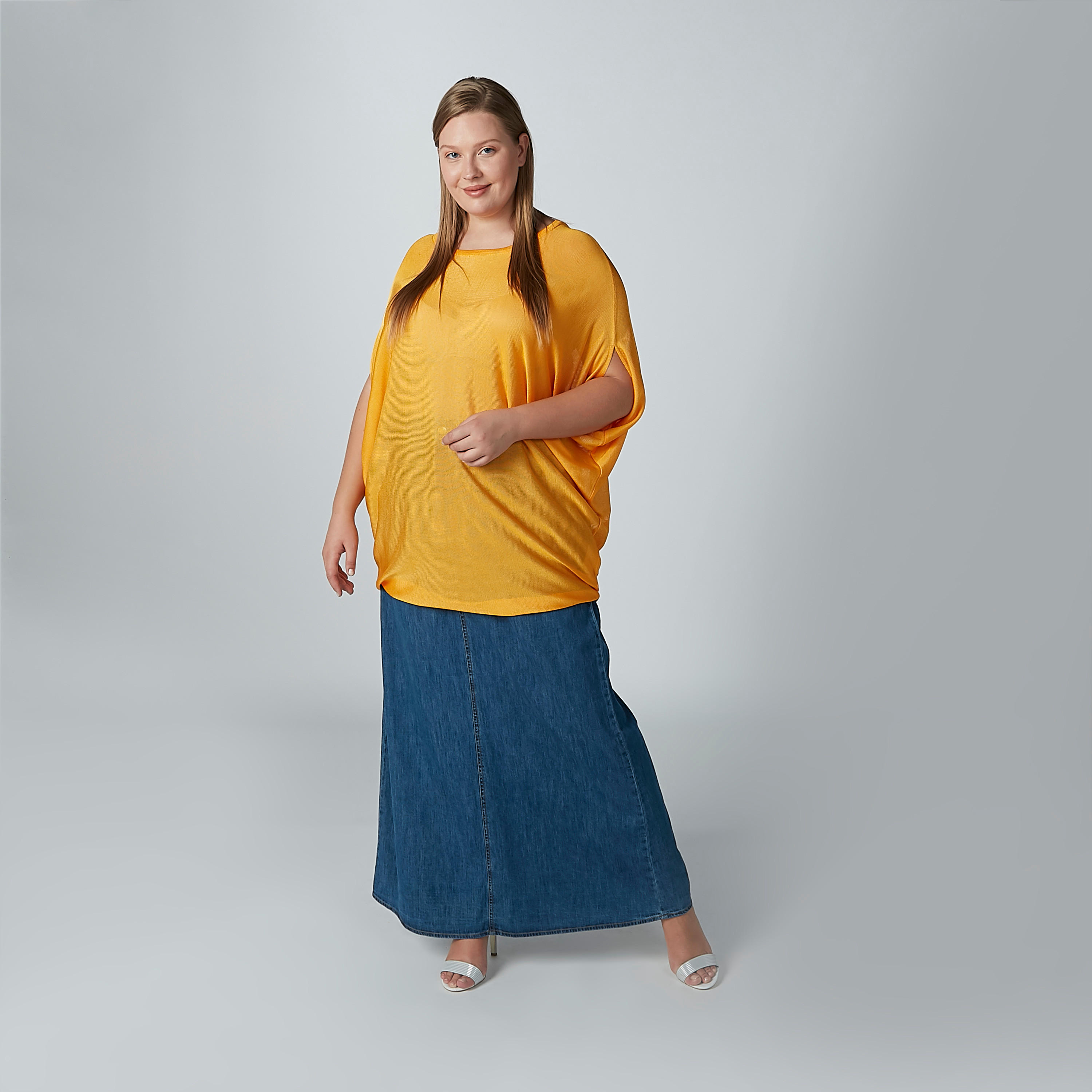 تنورة مستدامة سادة إيه لاين طويلة بجيوب-women-clothing-bottoms-skirts-image-4