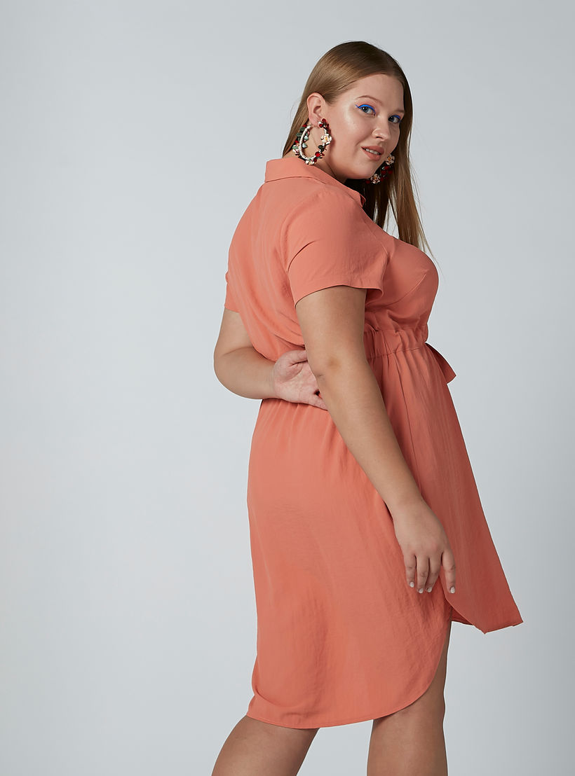 فستان متوسط الطول بحافة غير مستوية وأربطة-women-clothing-dresses-image-4