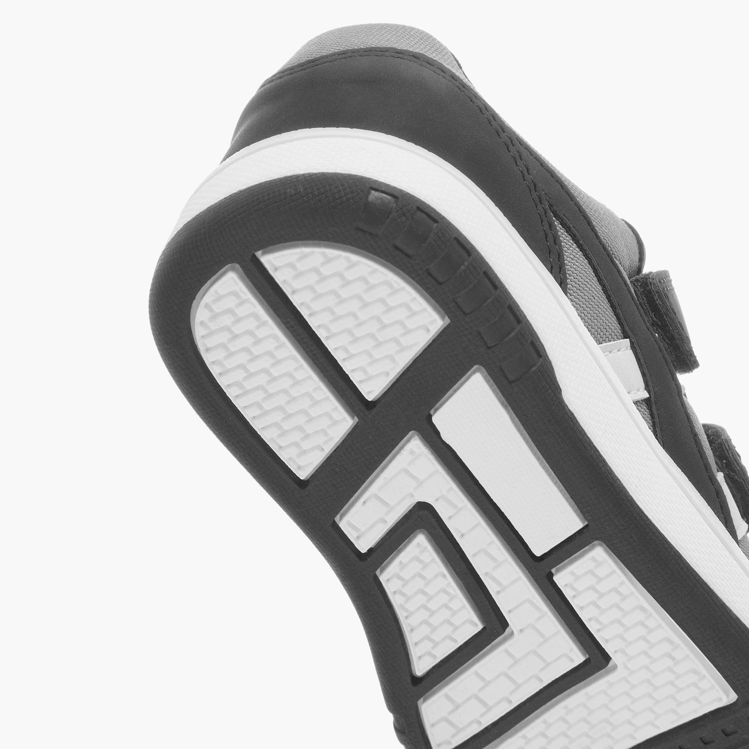 Juniors Panelled Sneakers with Hook and Loop Closure-boys-shoes-sneakers-image-5