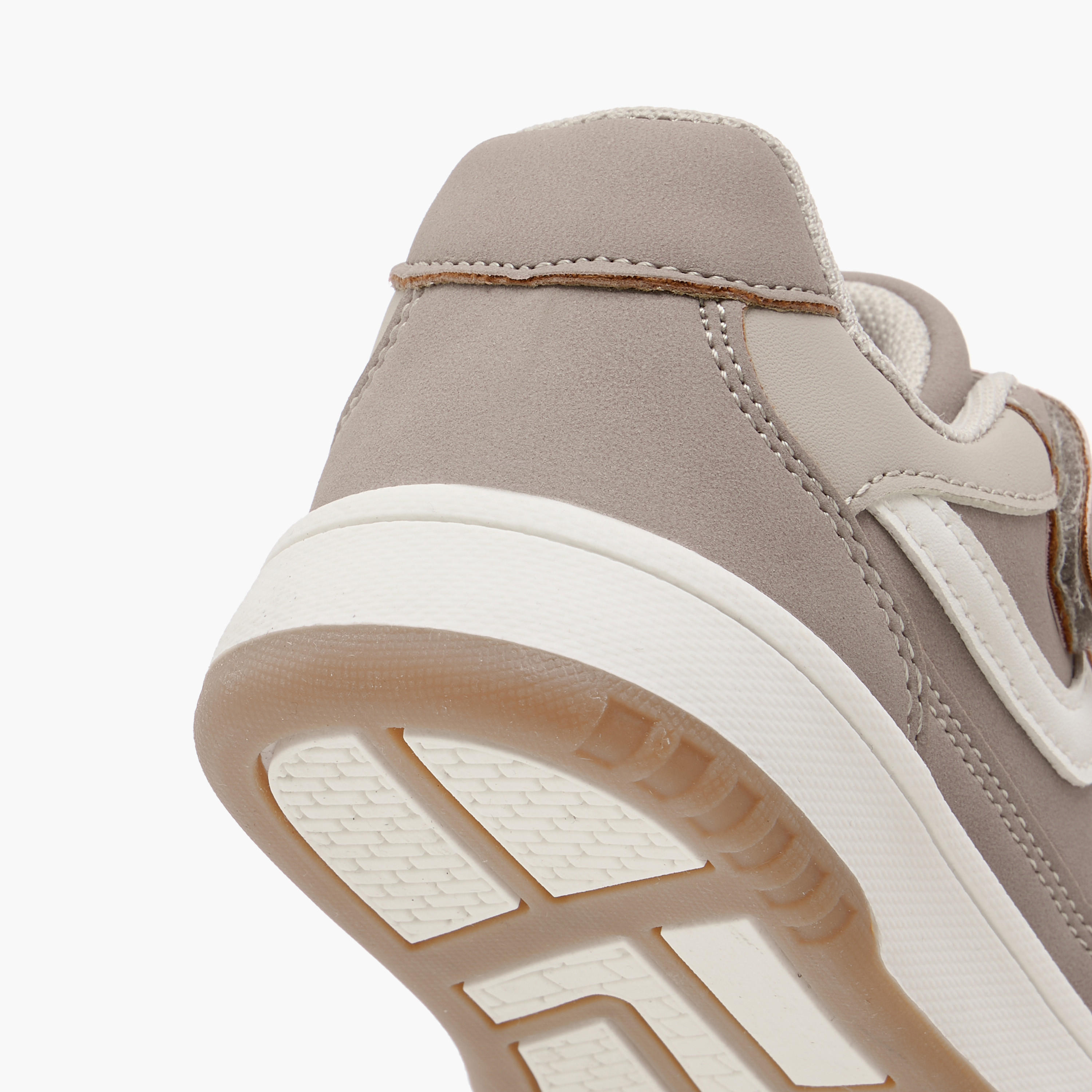 Juniors Panelled Sneakers with Hook and Loop Closure-boys-shoes-sneakers-image-5
