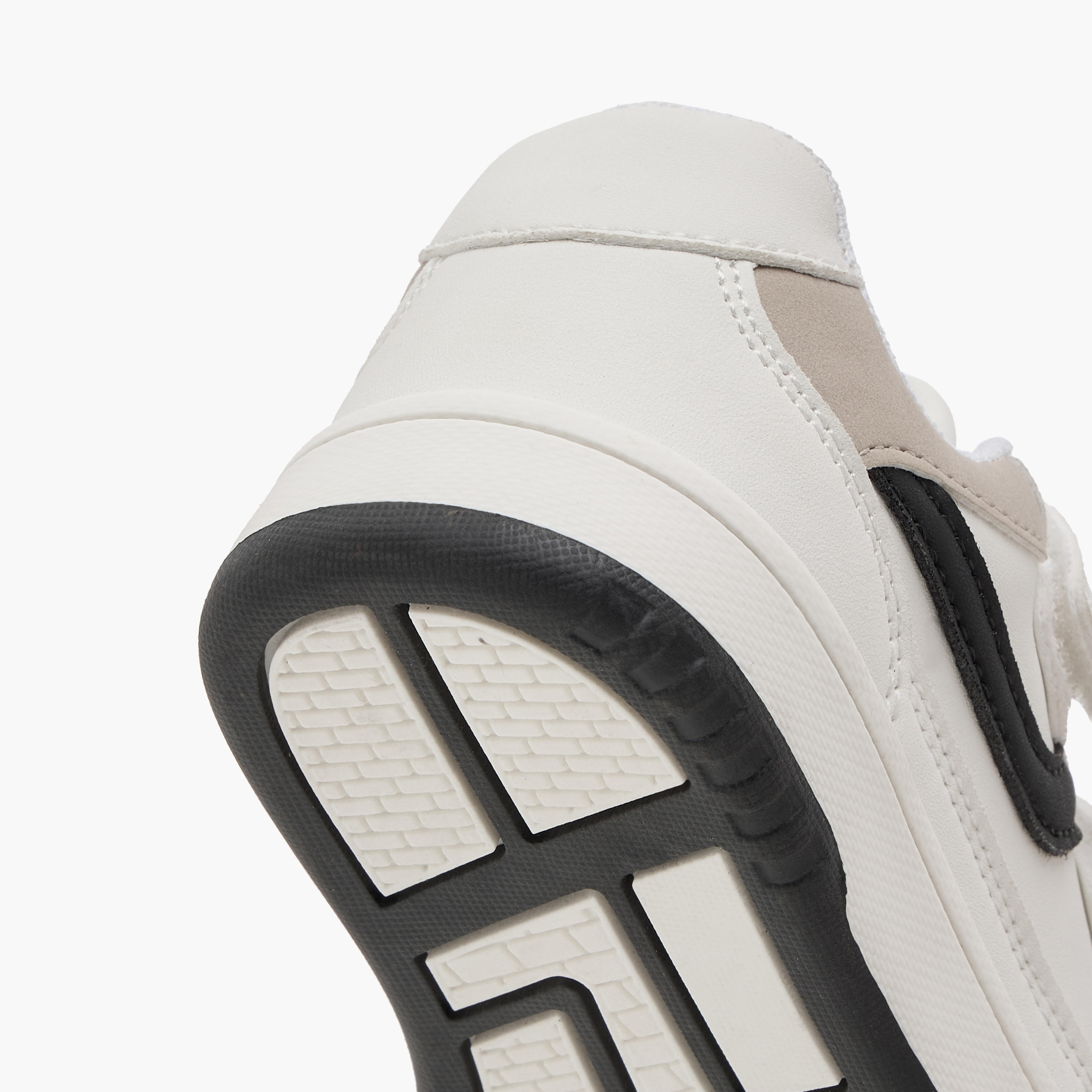 Juniors Panelled Sneakers with Hook and Loop Closure-boys-shoes-sneakers-image-5