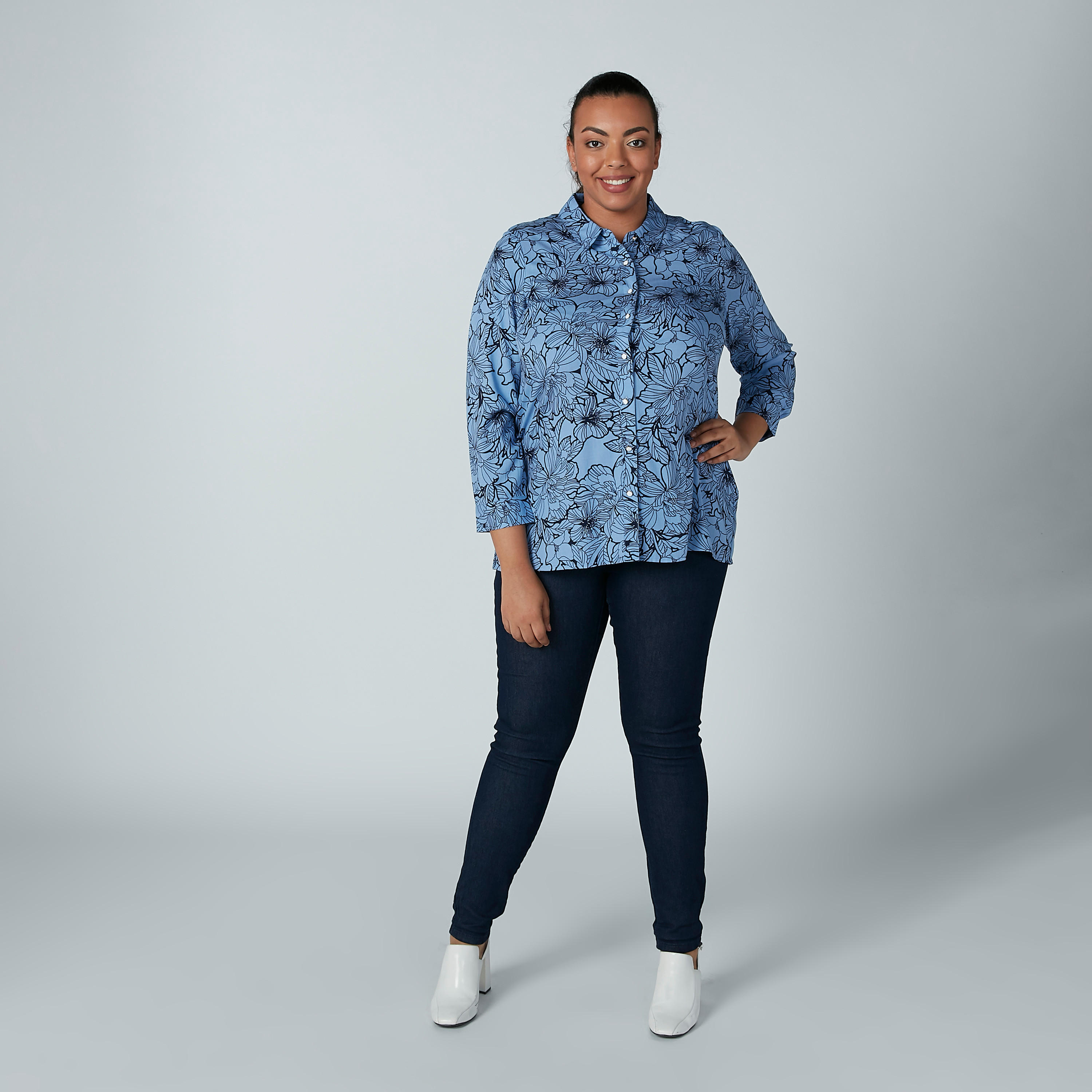 Plus Size Solid Jeggings with Pocket Detail and Elasticised Waistband-women-clothing-bottoms-leggings-image-2