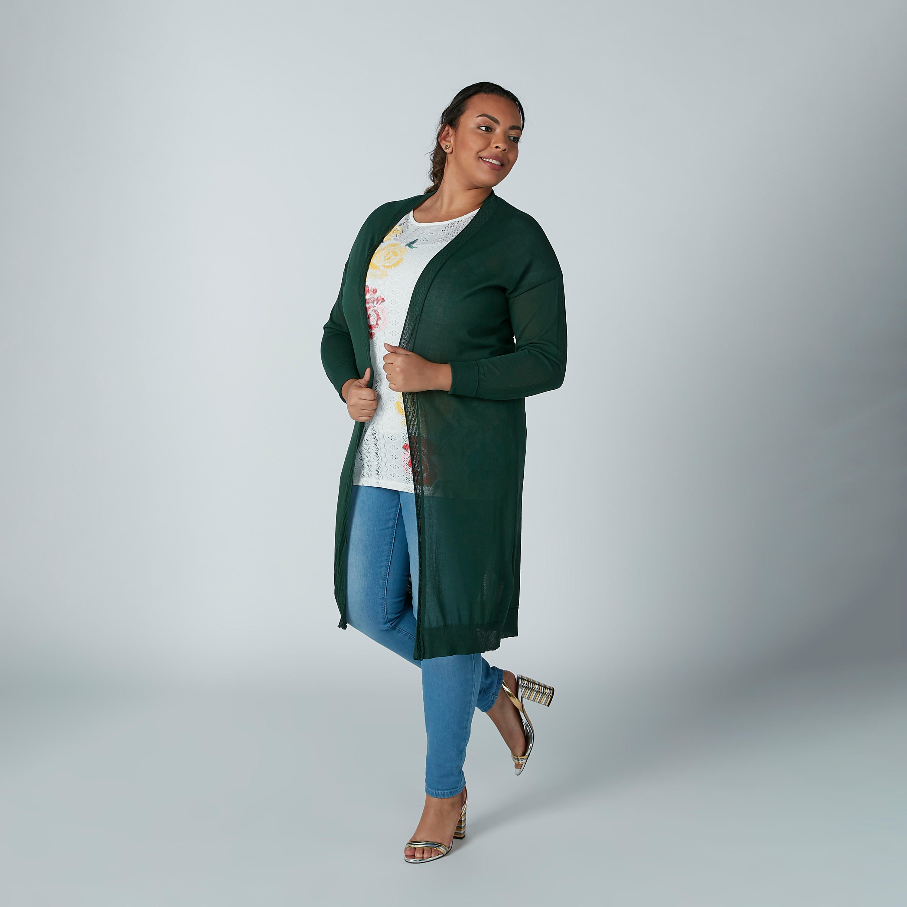 بنطلون جيقنز مقاس كبير بخصر مطاطي وجيب-women-clothing-bottoms-leggings-image-2