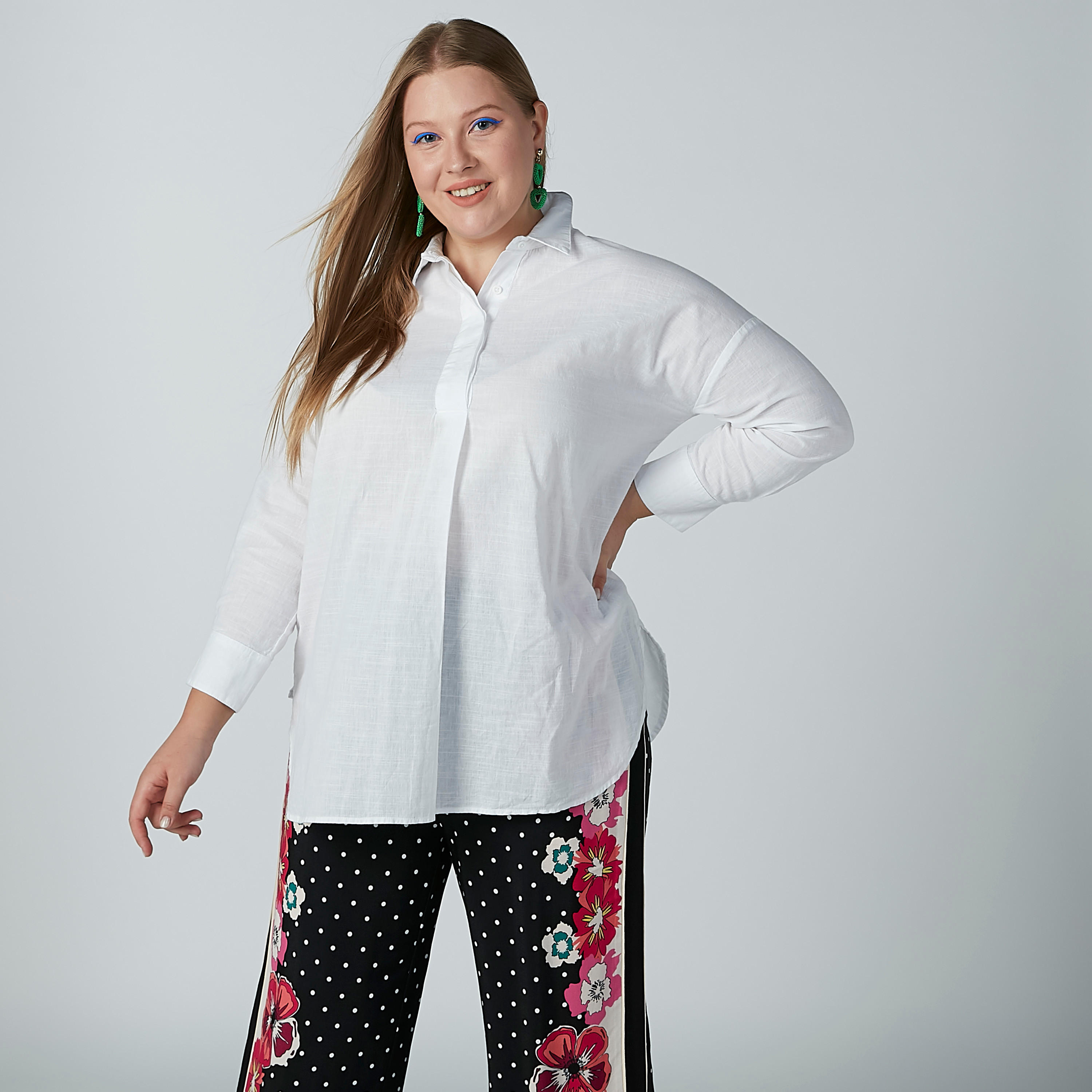 Embroidered Longline Shirt with Long Sleeves-women-clothing-shirtsandblouses-blouses-image-3