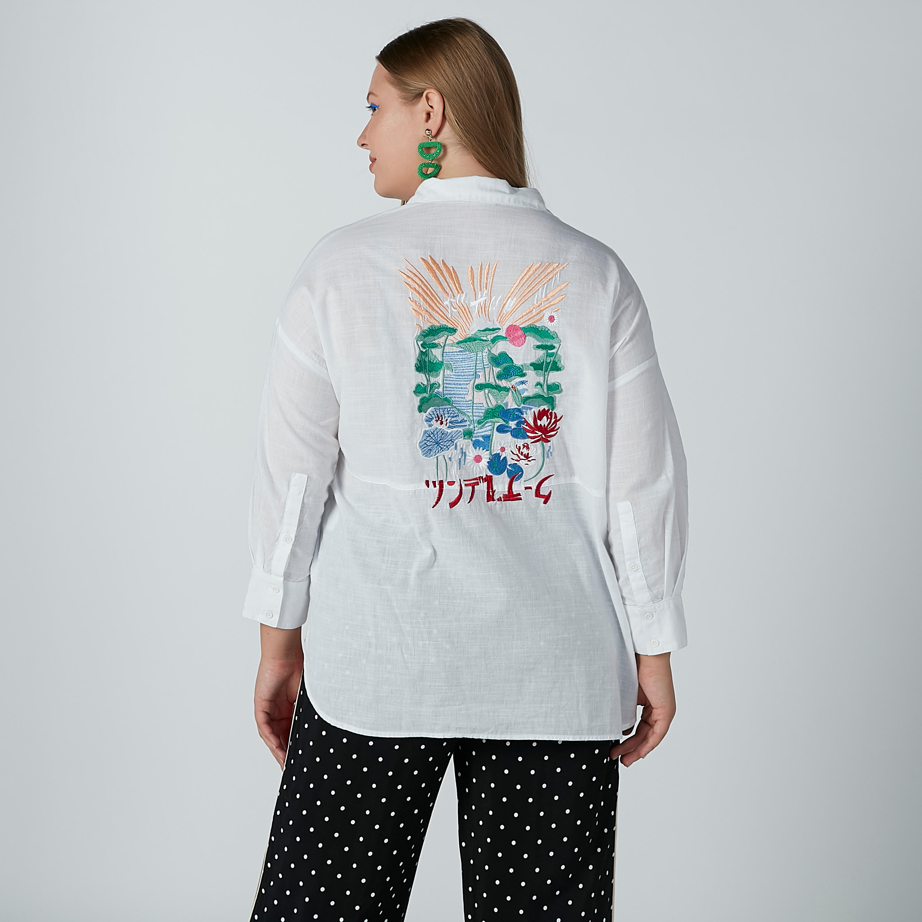 Embroidered Longline Shirt with Long Sleeves-women-clothing-shirtsandblouses-blouses-image-4