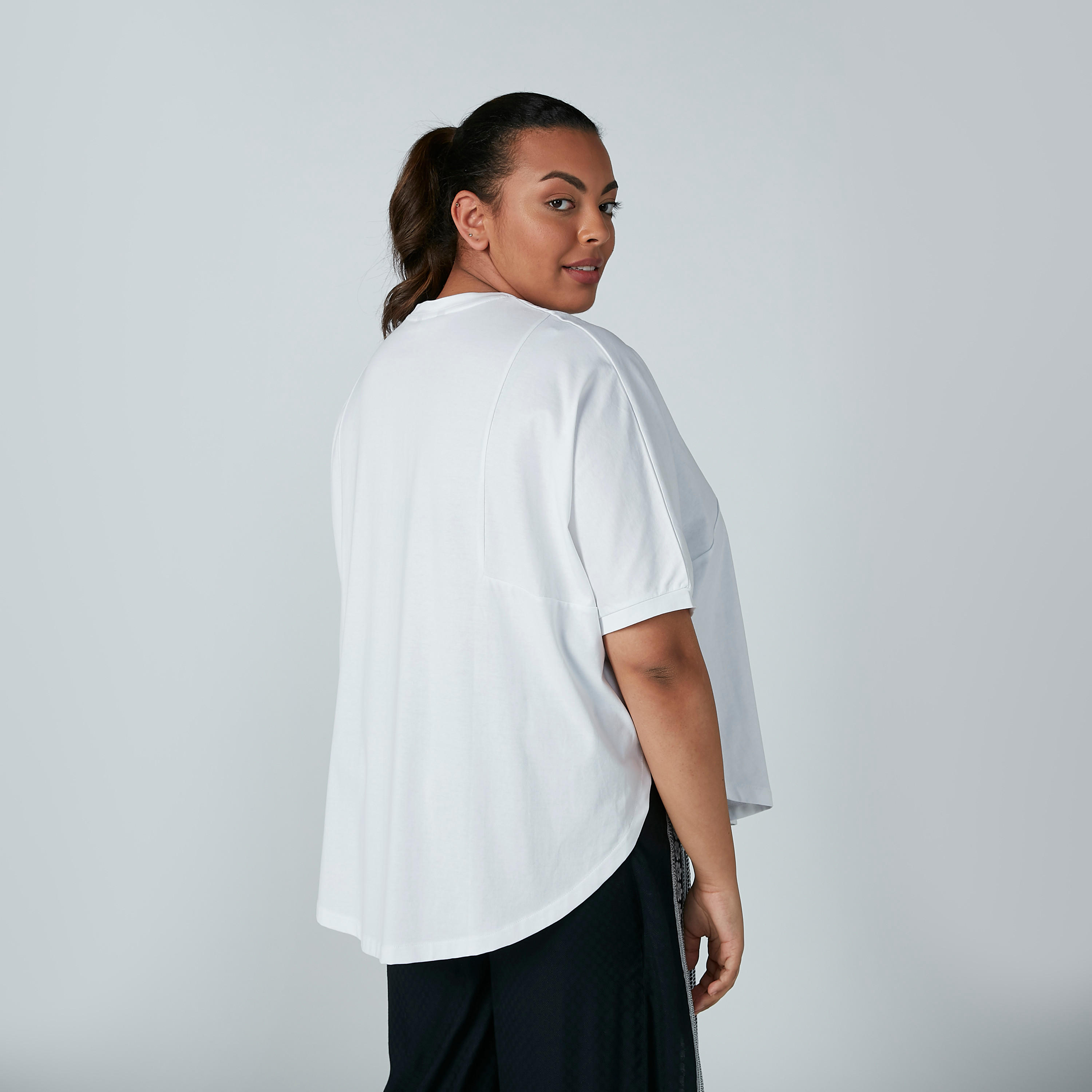 Solid Top with Crew Neck and Short Sleeves-women-clothing-shirtsandblouses-blouses-image-7